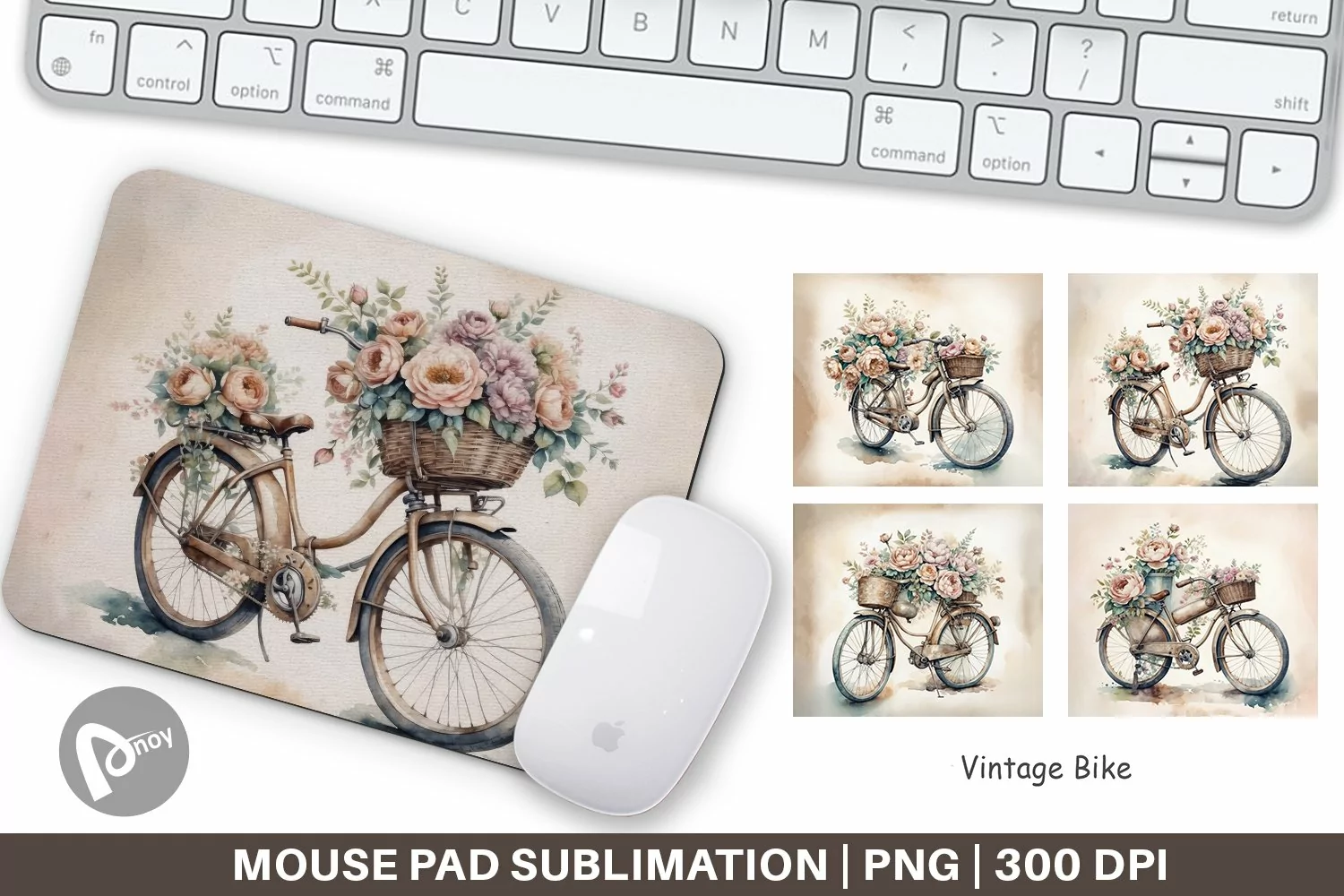 Mouse Pad Vintage Bike product image 1