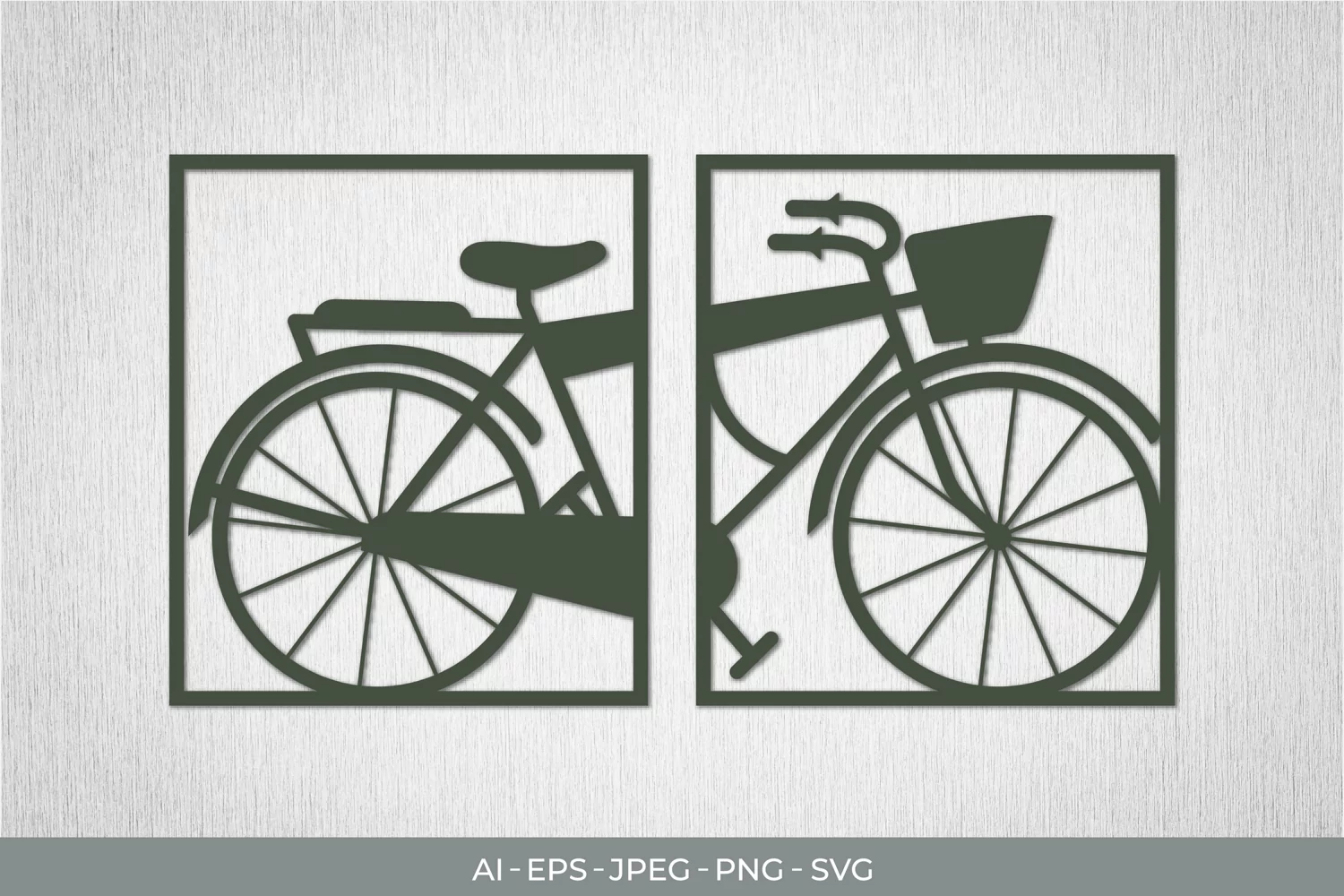 Vintage Bike Paper Cut | Continuous Papercut product image 1