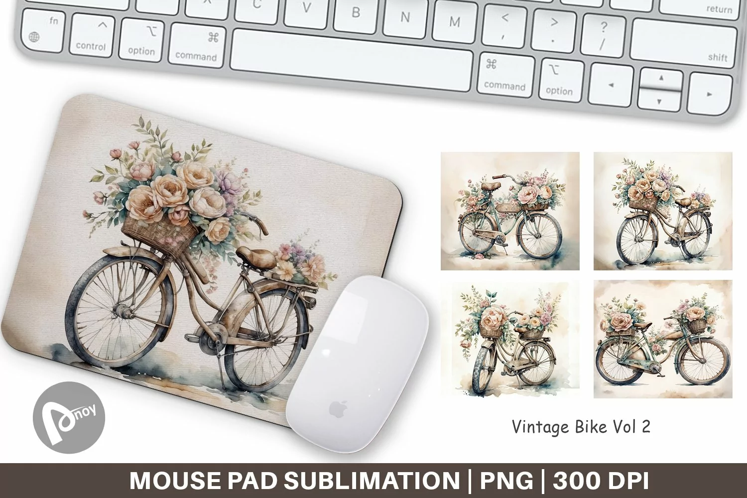 Mouse Pad Vintage Bike product image 1