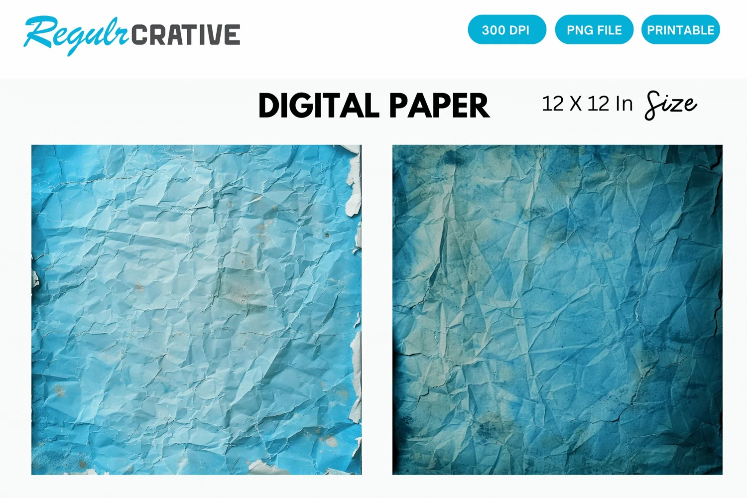 Vintage Blue Digital Paper product image 1
