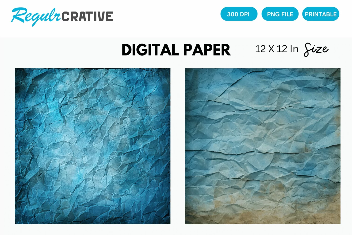 Vintage Blue Digital Paper product image 1