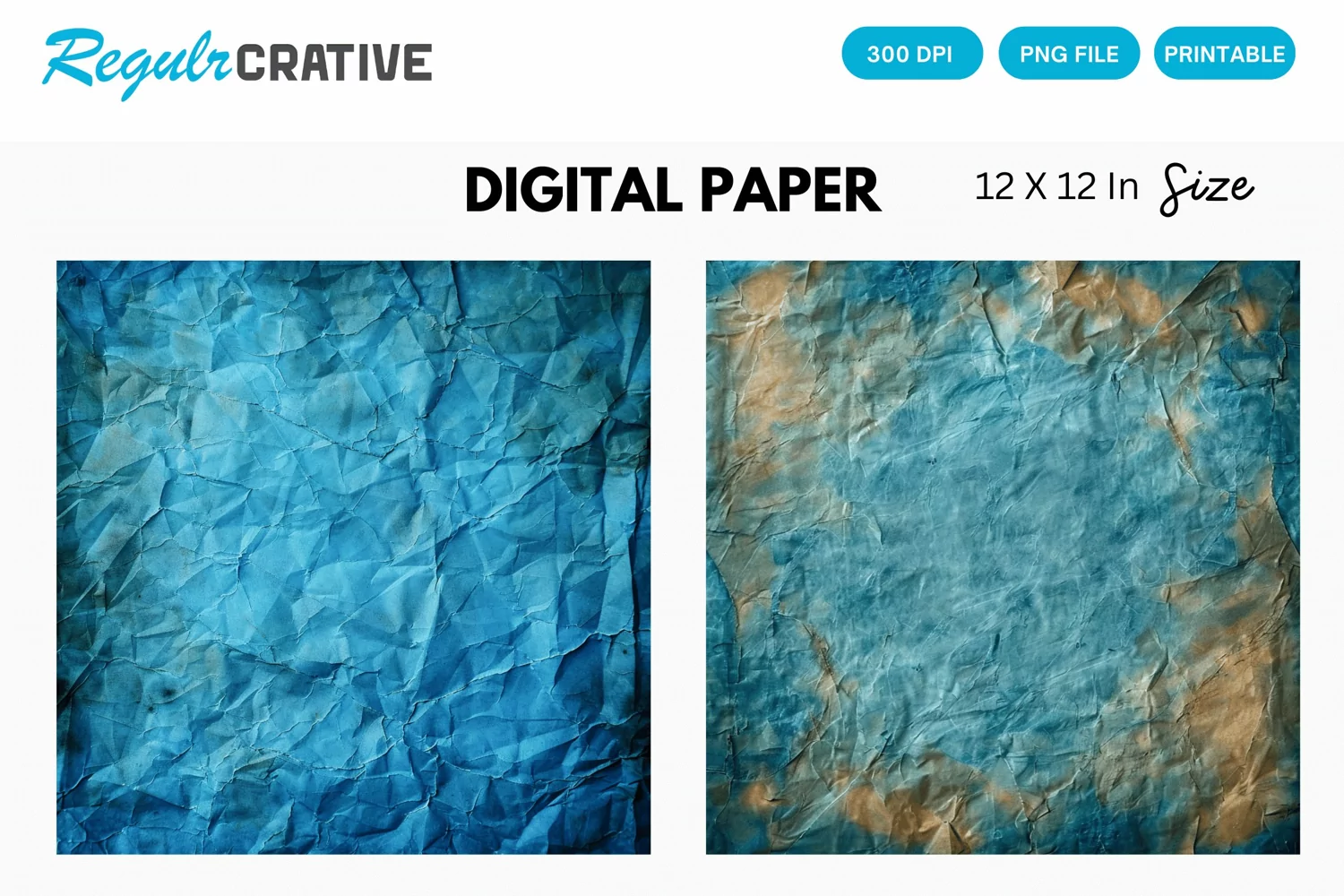 Vintage Blue Digital Paper product image 1