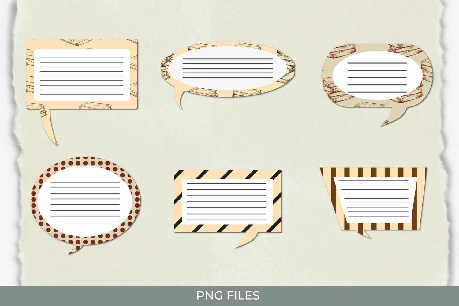 Vintage Book Seamless Pattern Speech Bubbles product image 1