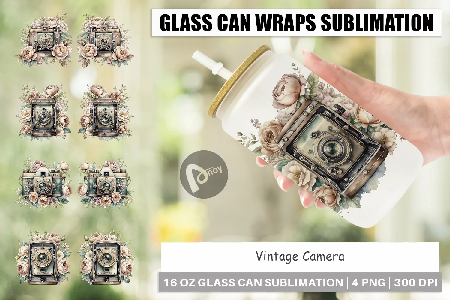 Glass Can Vintage Camera product image 1