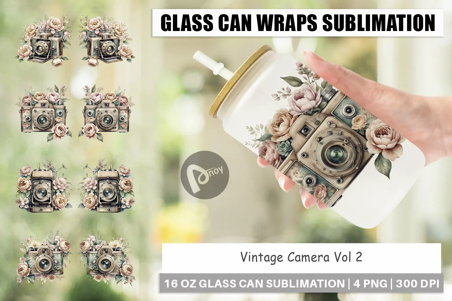 Glass Can Vintage Camera product image 1