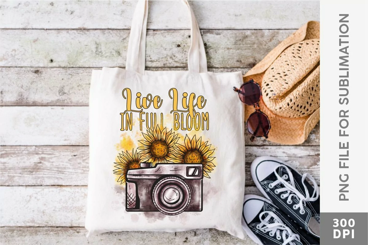 Vintage Camera with Sunflowers, Life Live in Full Bloom #1 product image 1