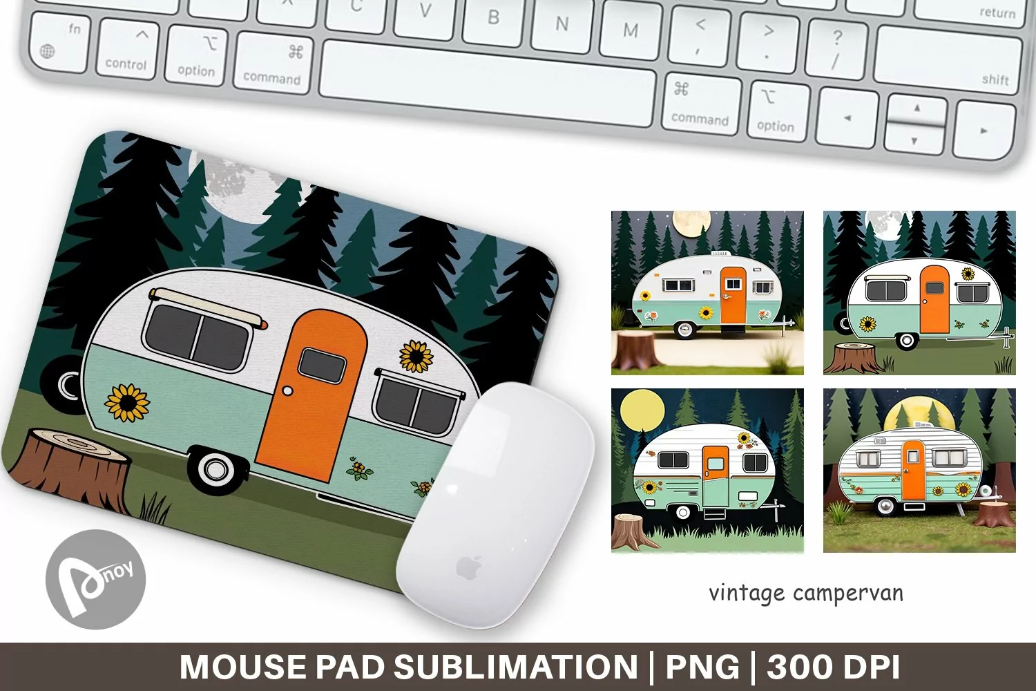 Mouse Pad Vintage Campervan product image 1