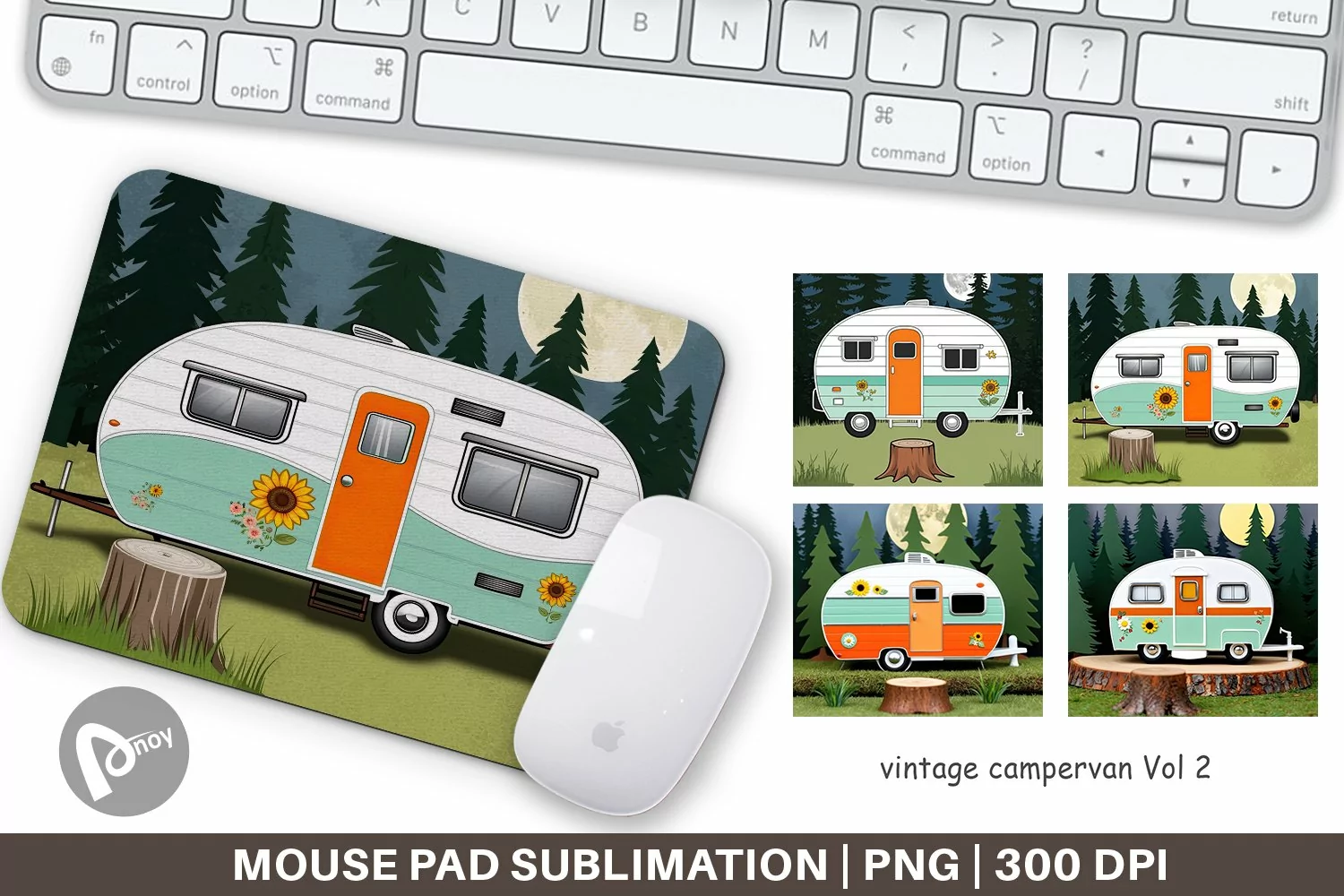 Mouse Pad Vintage Campervan product image 1