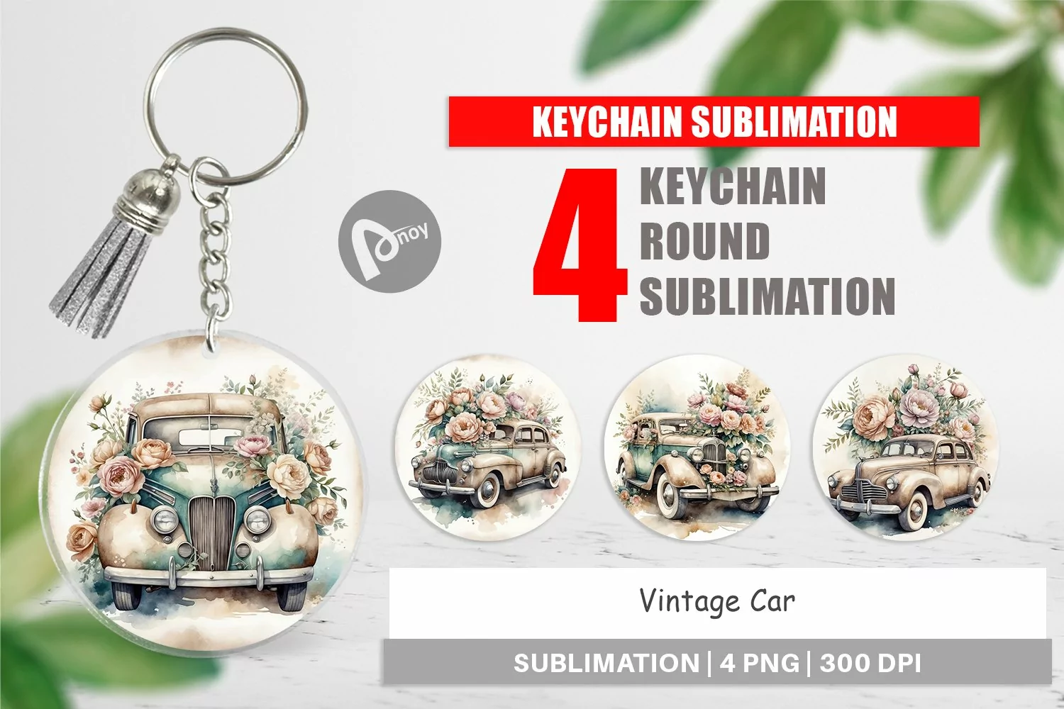 Keychain Vintage Car product image 1