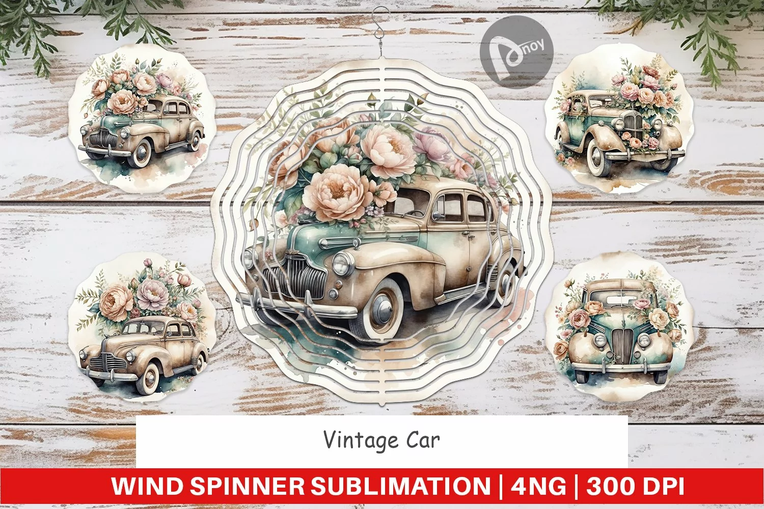 Wind Spinner Vintage Car product image 1