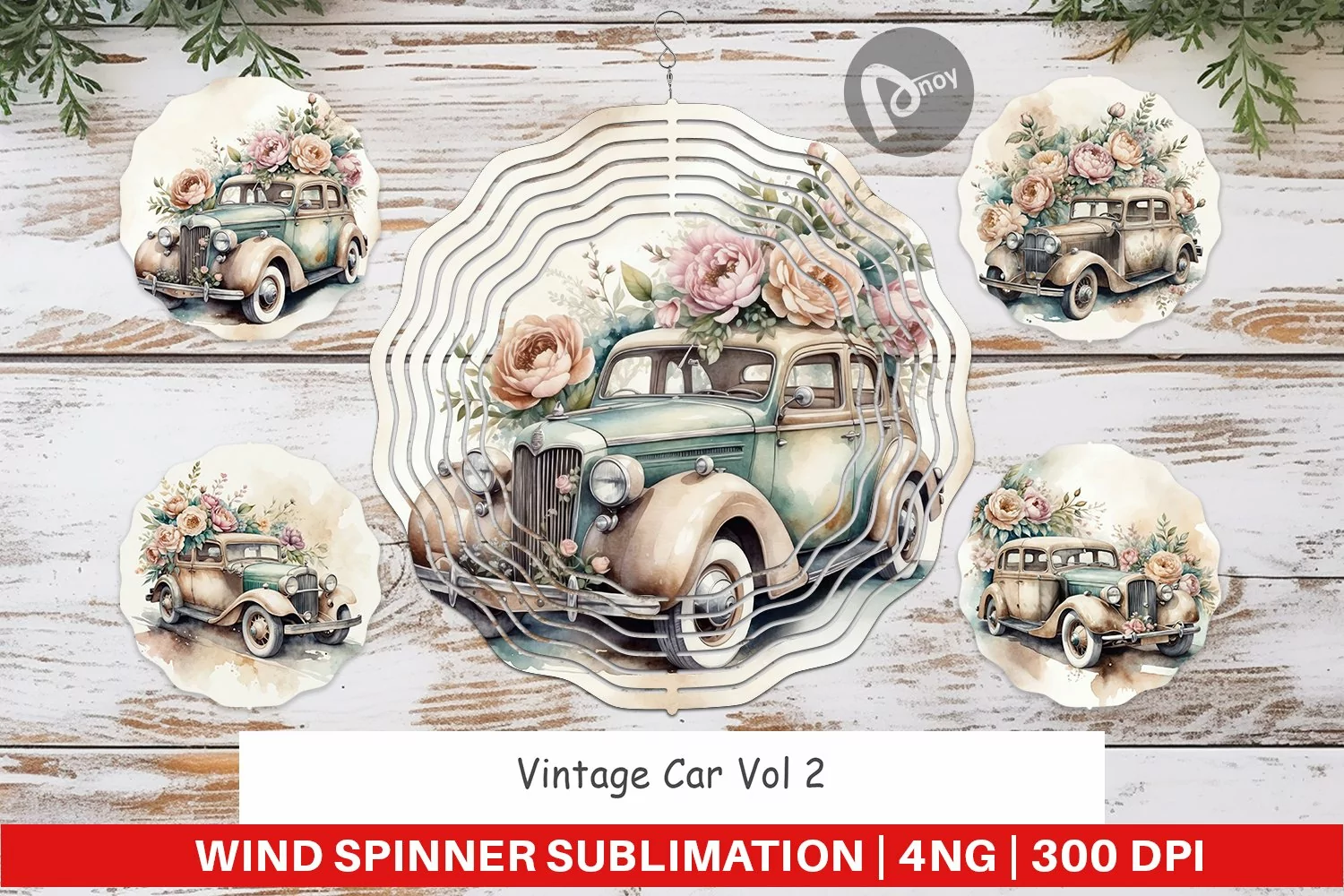 Wind Spinner Vintage Car product image 1