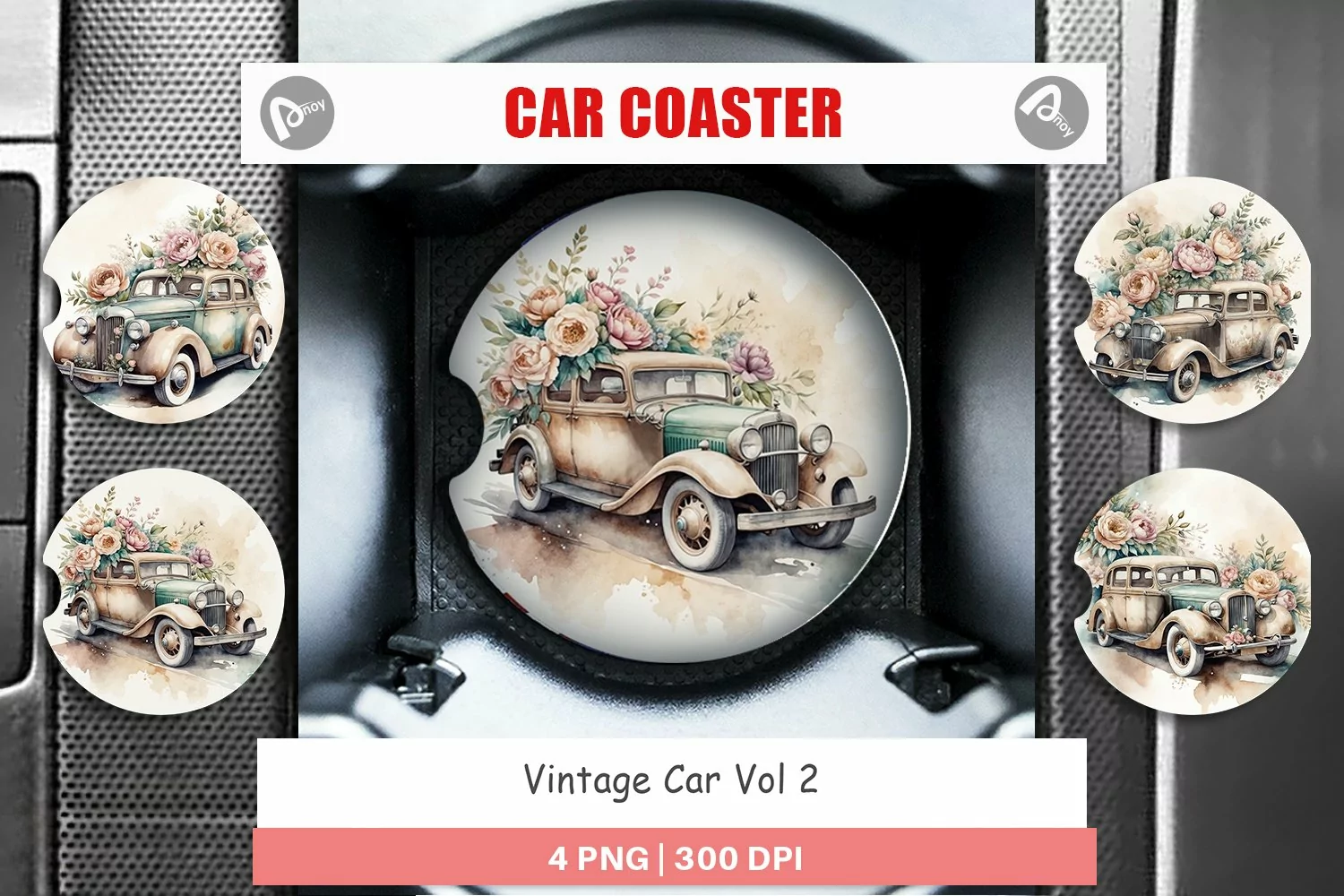 Car Coaster Vintage Car product image 1
