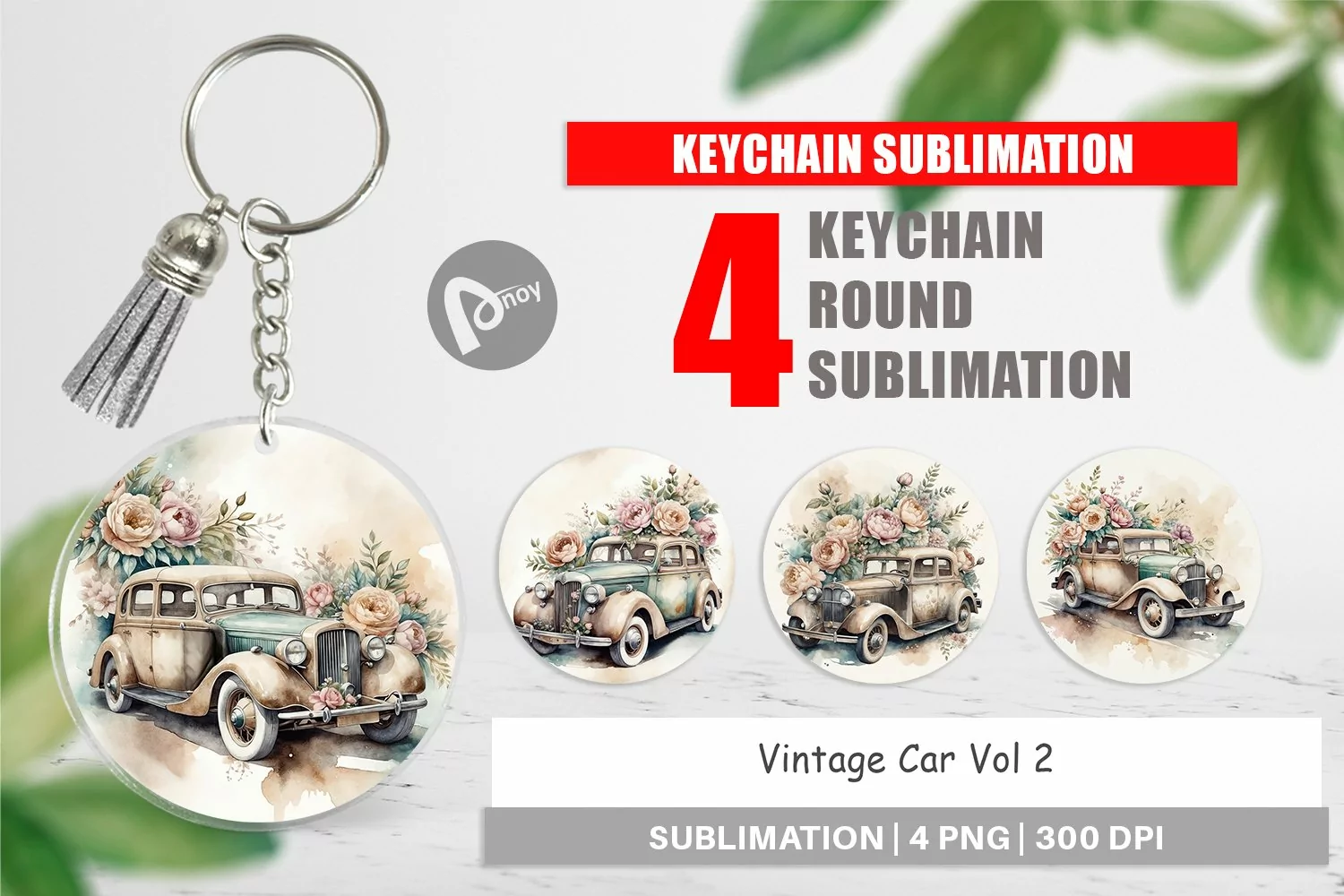 Keychain Vintage Car product image 1