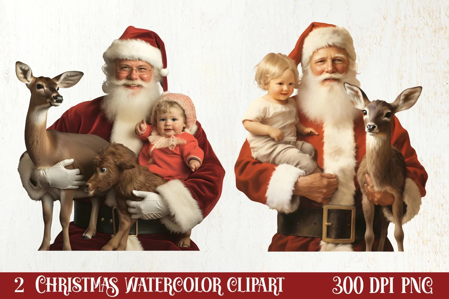 Vintage Christmas Clipart Sublimation, Christmas Clipart product image 1
