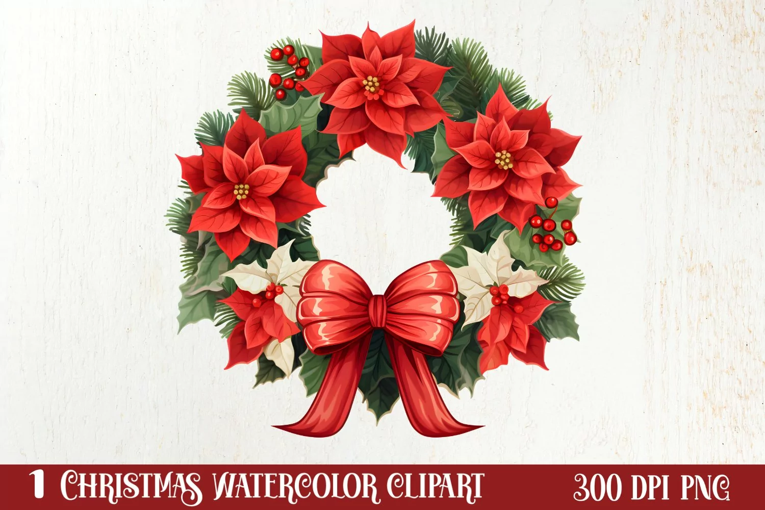 Vintage Christmas Collection Sublimation Clipart product image 1