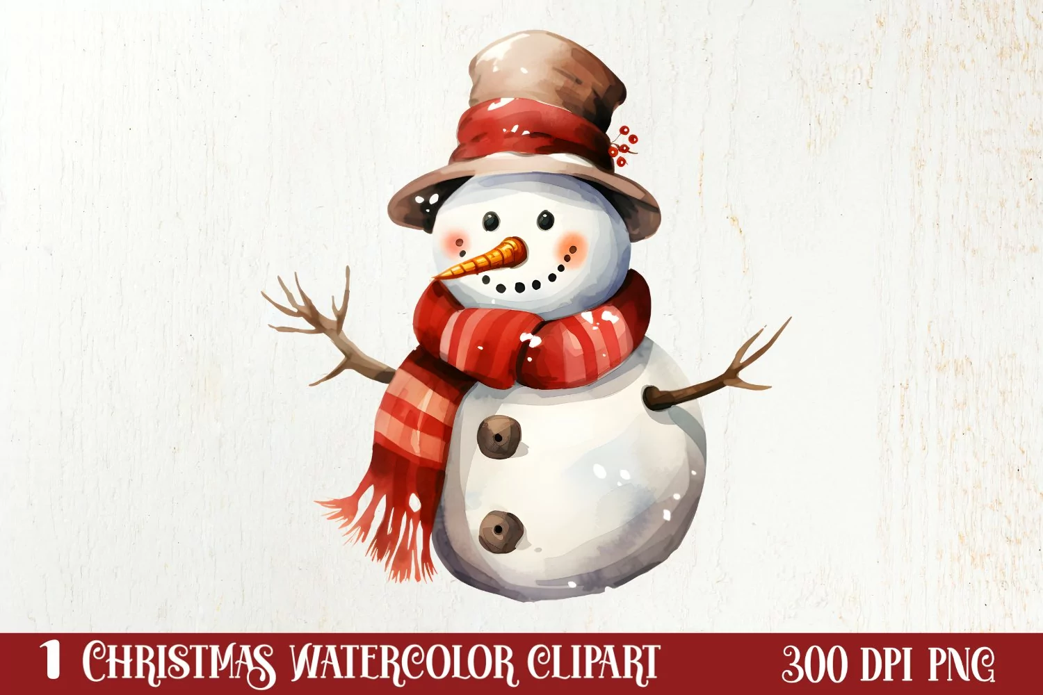 Vintage Christmas Collection Sublimation Clipart product image 1