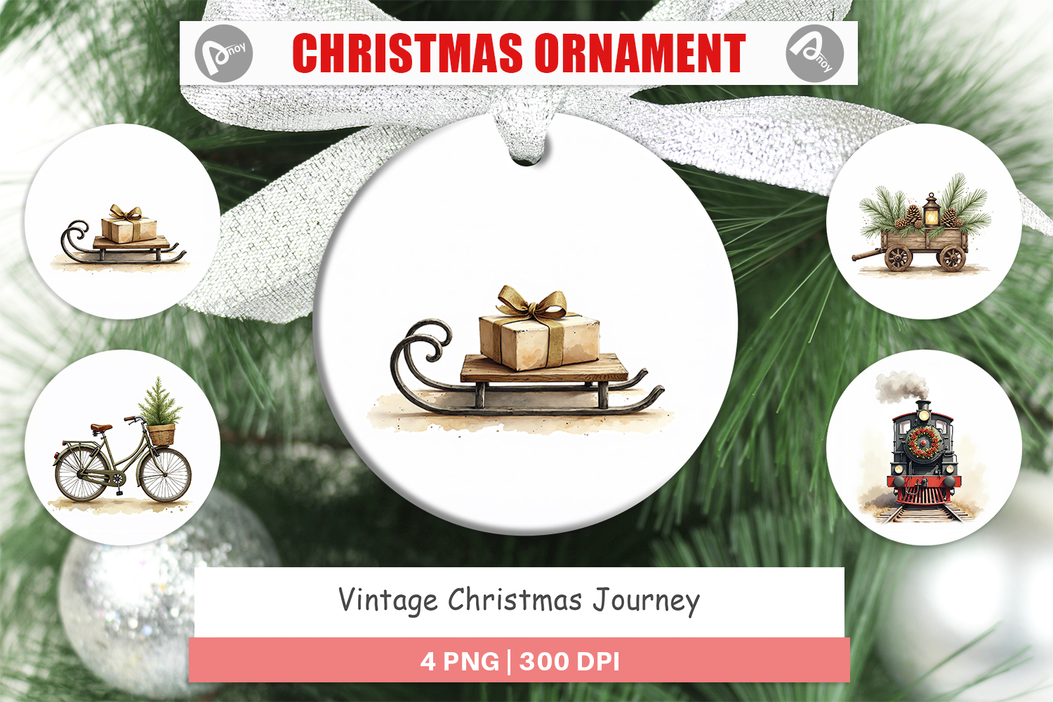 Vintage Christmas Journey Ornament product image 1