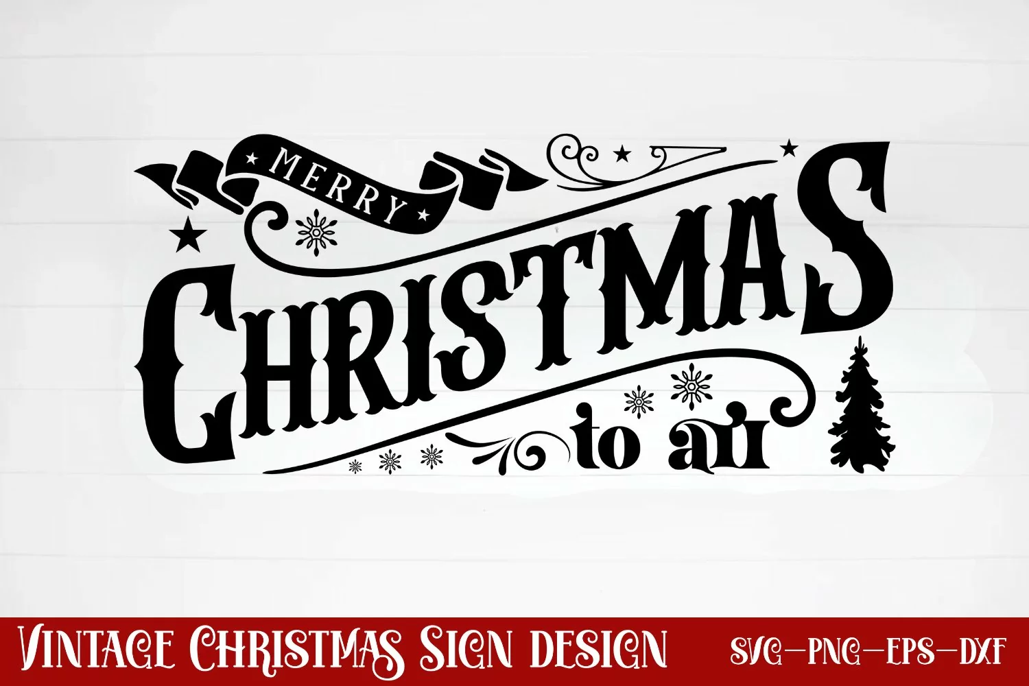 Merry christmas to all SVG, Christmas SVG product image 1