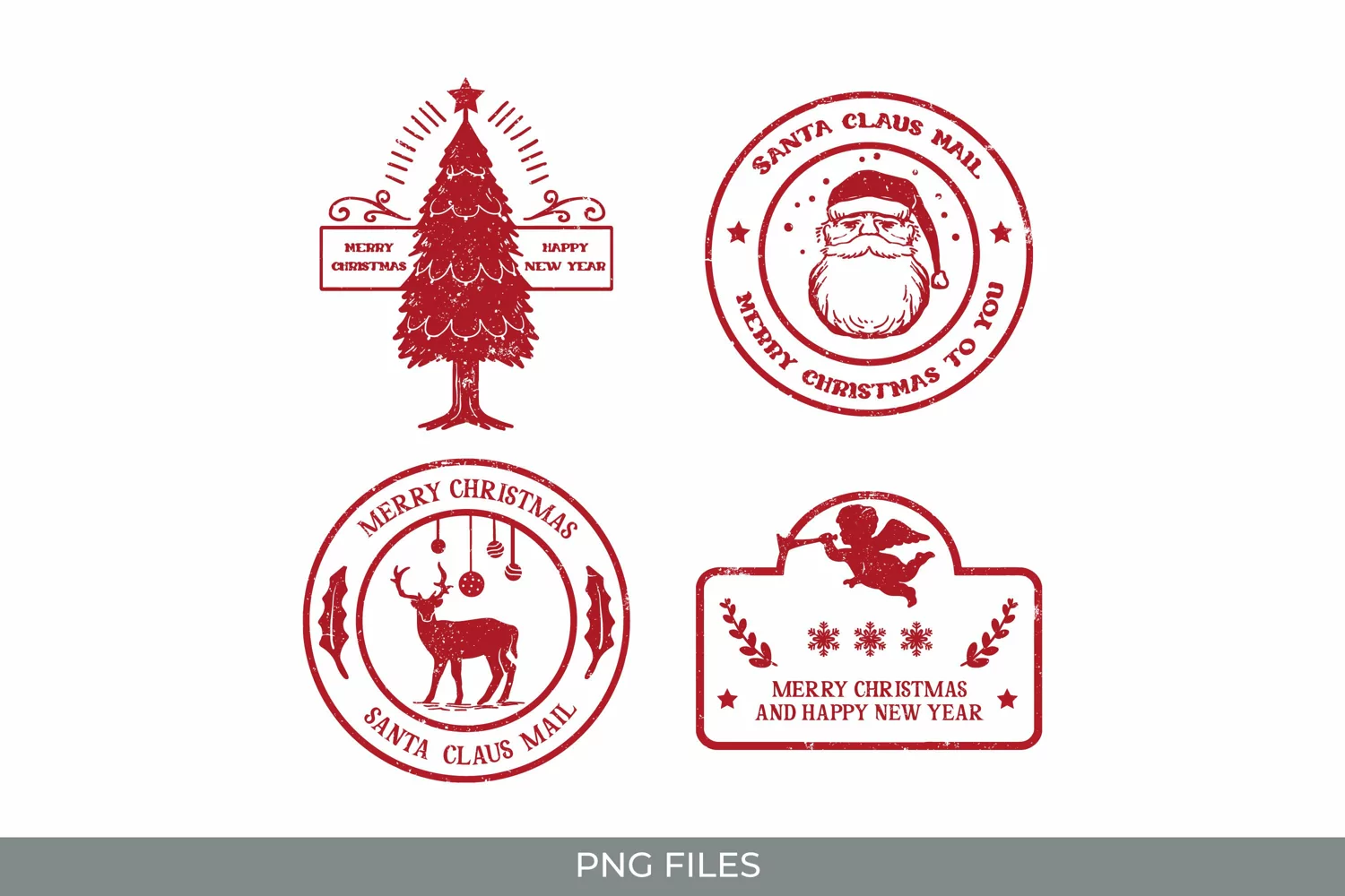 Vintage Christmas Stamp Postage for Scrapbook product image 1