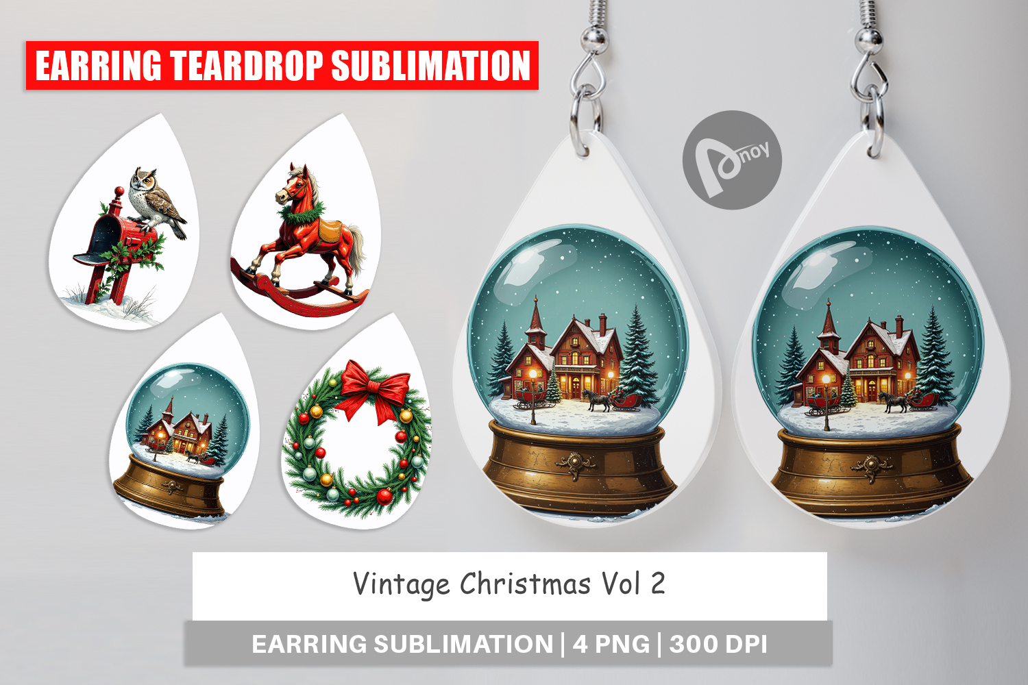 Earring Vintage Christmas