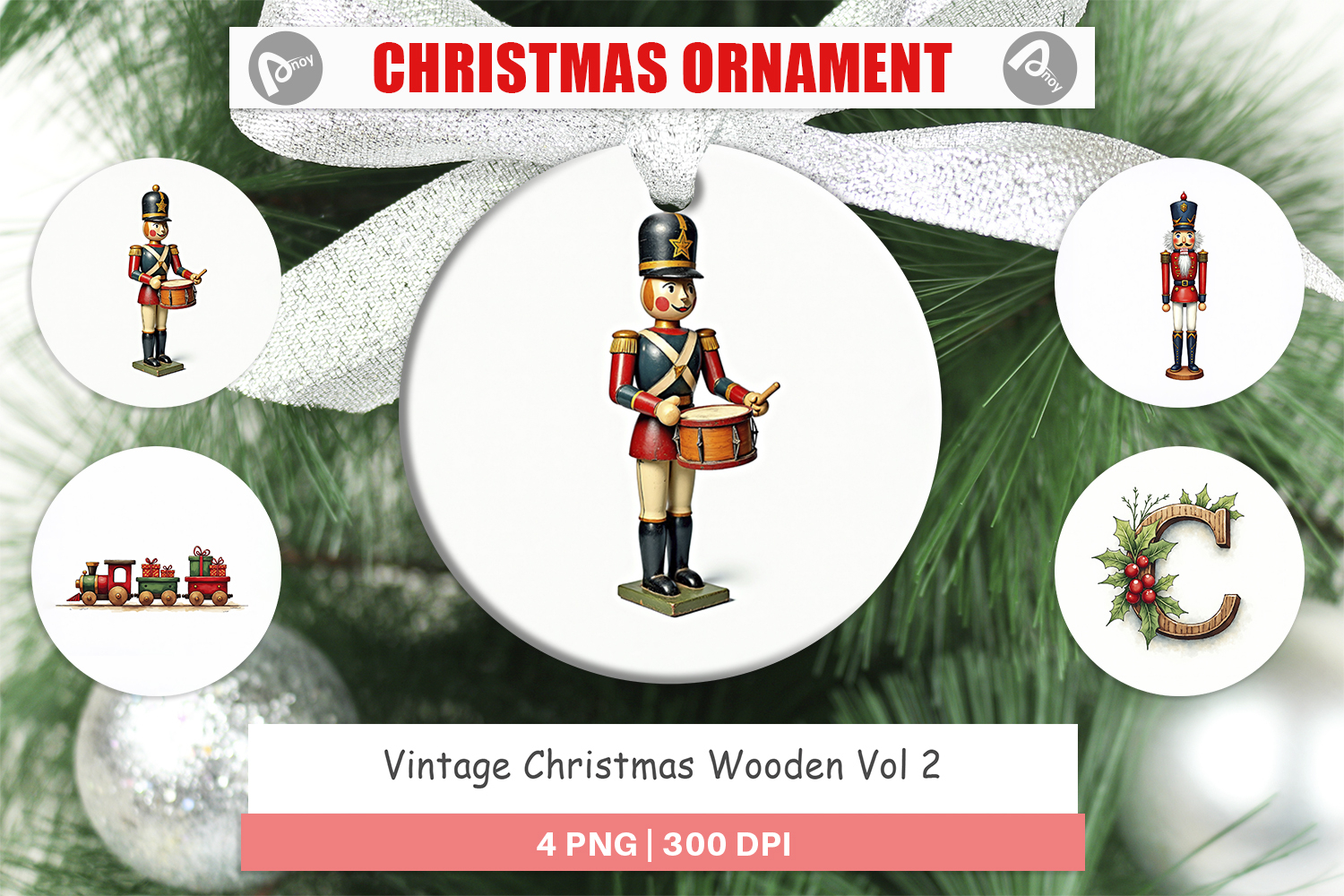 Christmas Wooden Toys Ornament product image 1