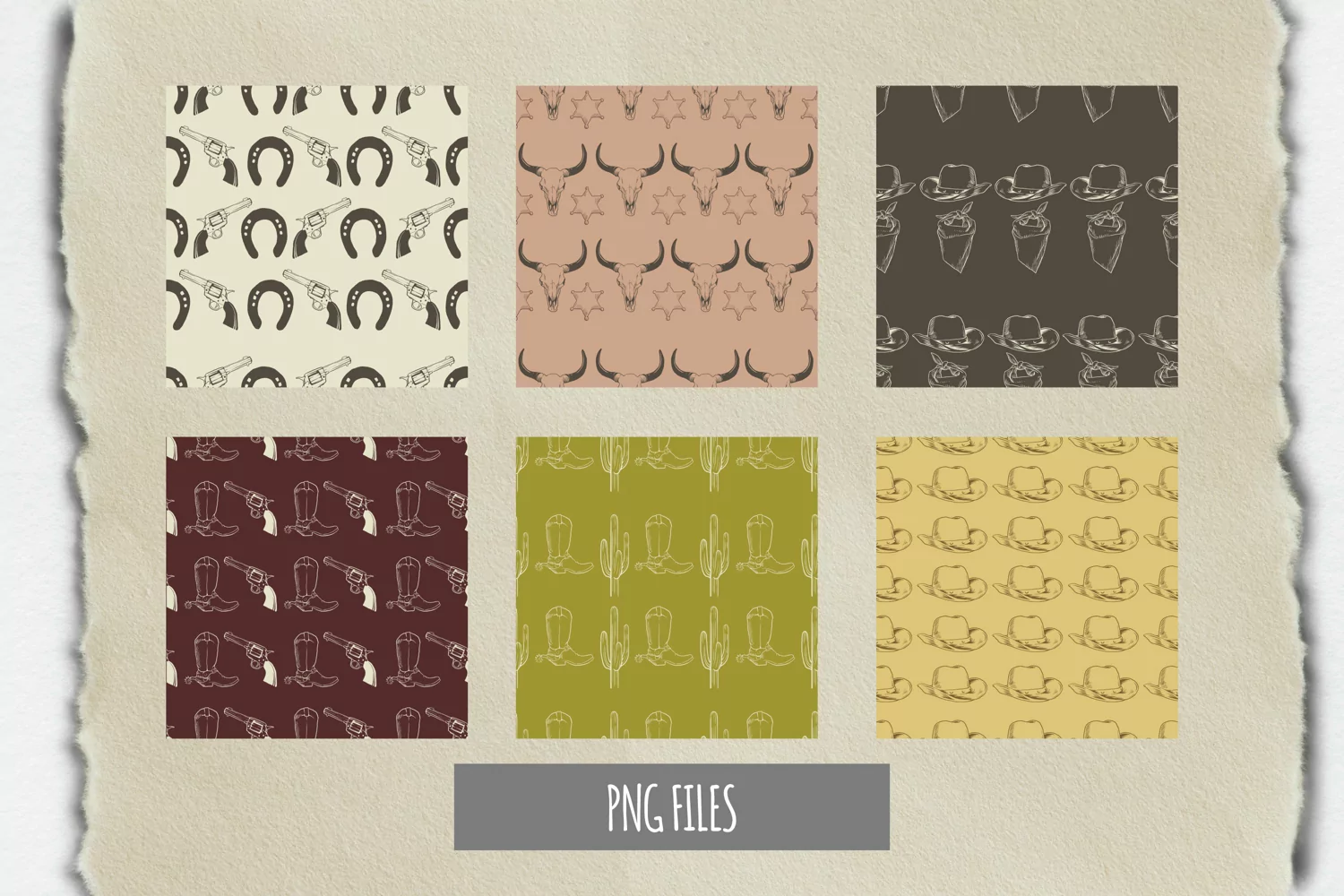 Vintage Cowboy Stuff Pattern Paper Pack product image 1