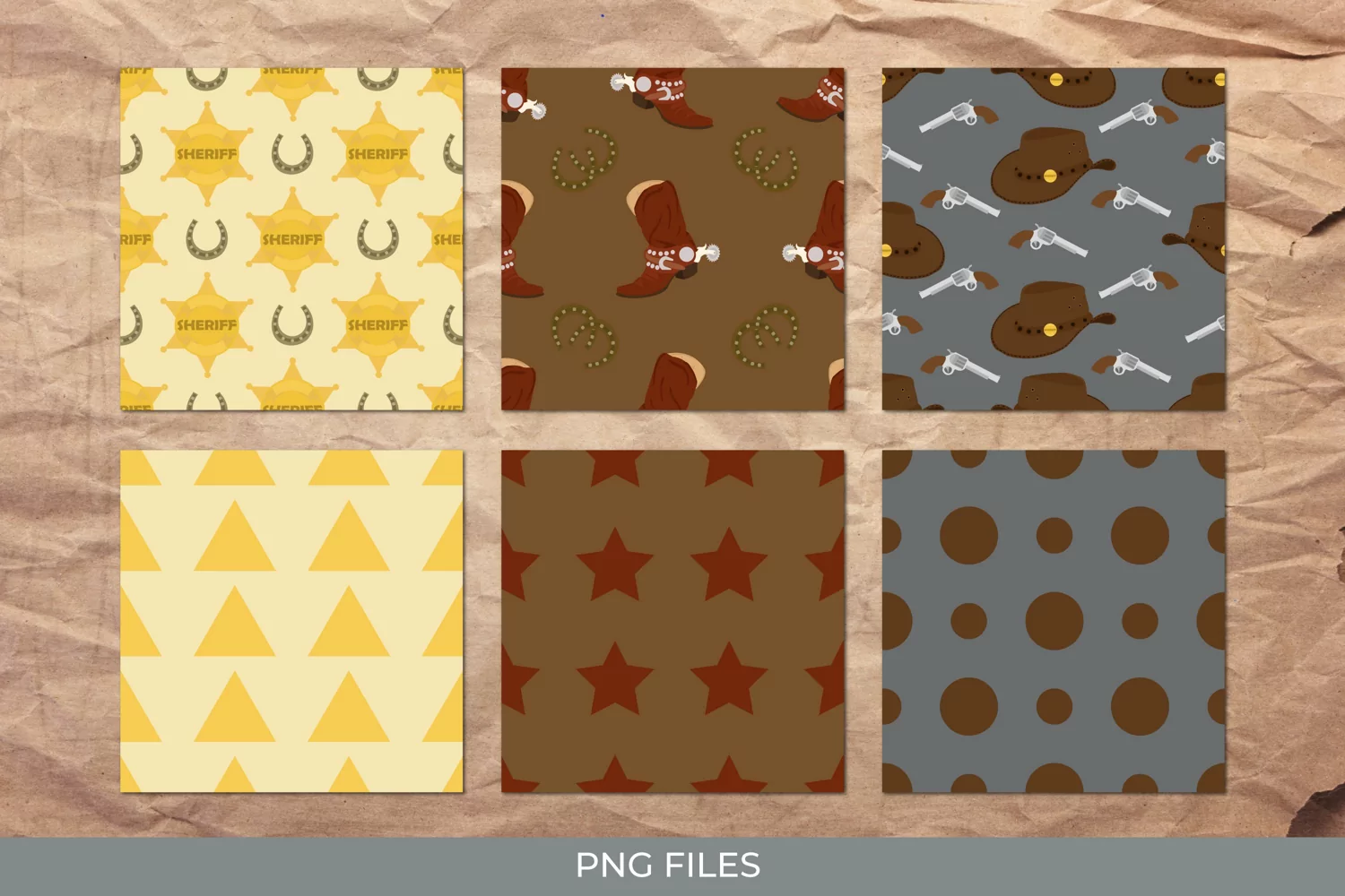 Vintage Cowboy Stuff Pattern Paper Pack product image 1