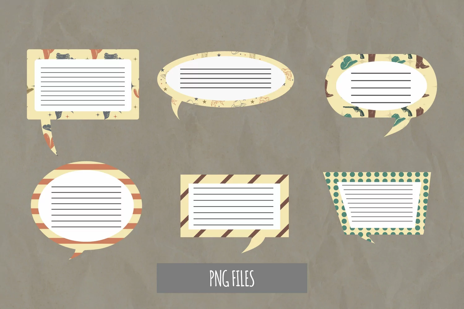Vintage Cowboy Stuff Speech Bubble product image 1
