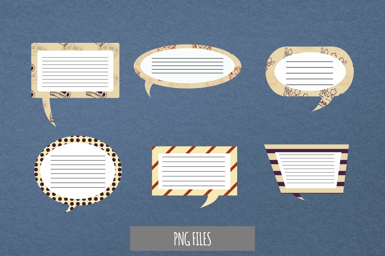Vintage Crown Seamless Pattern Speech Bubble product image 1