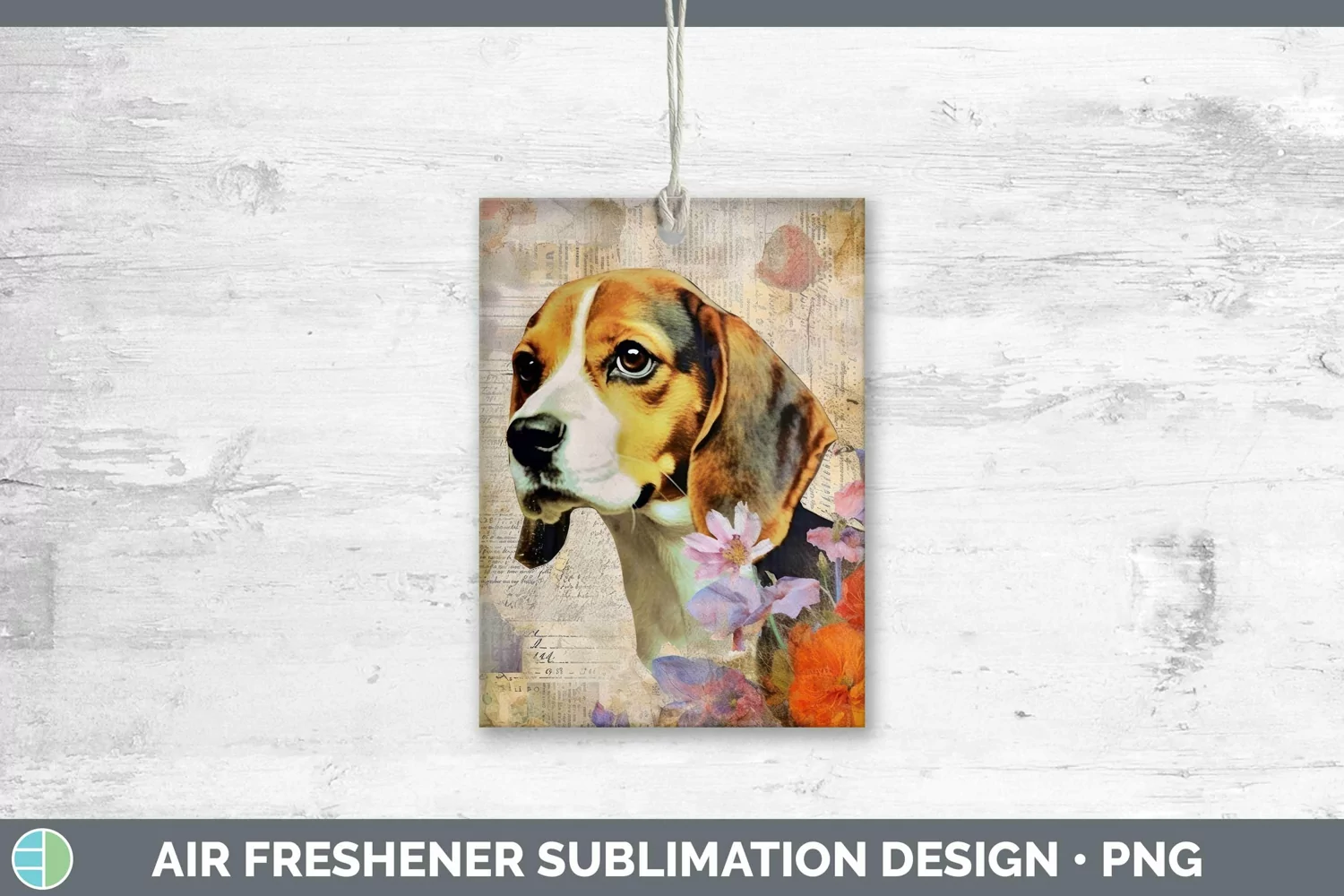 GorgeousVintage Decoupage Air Freshener design.