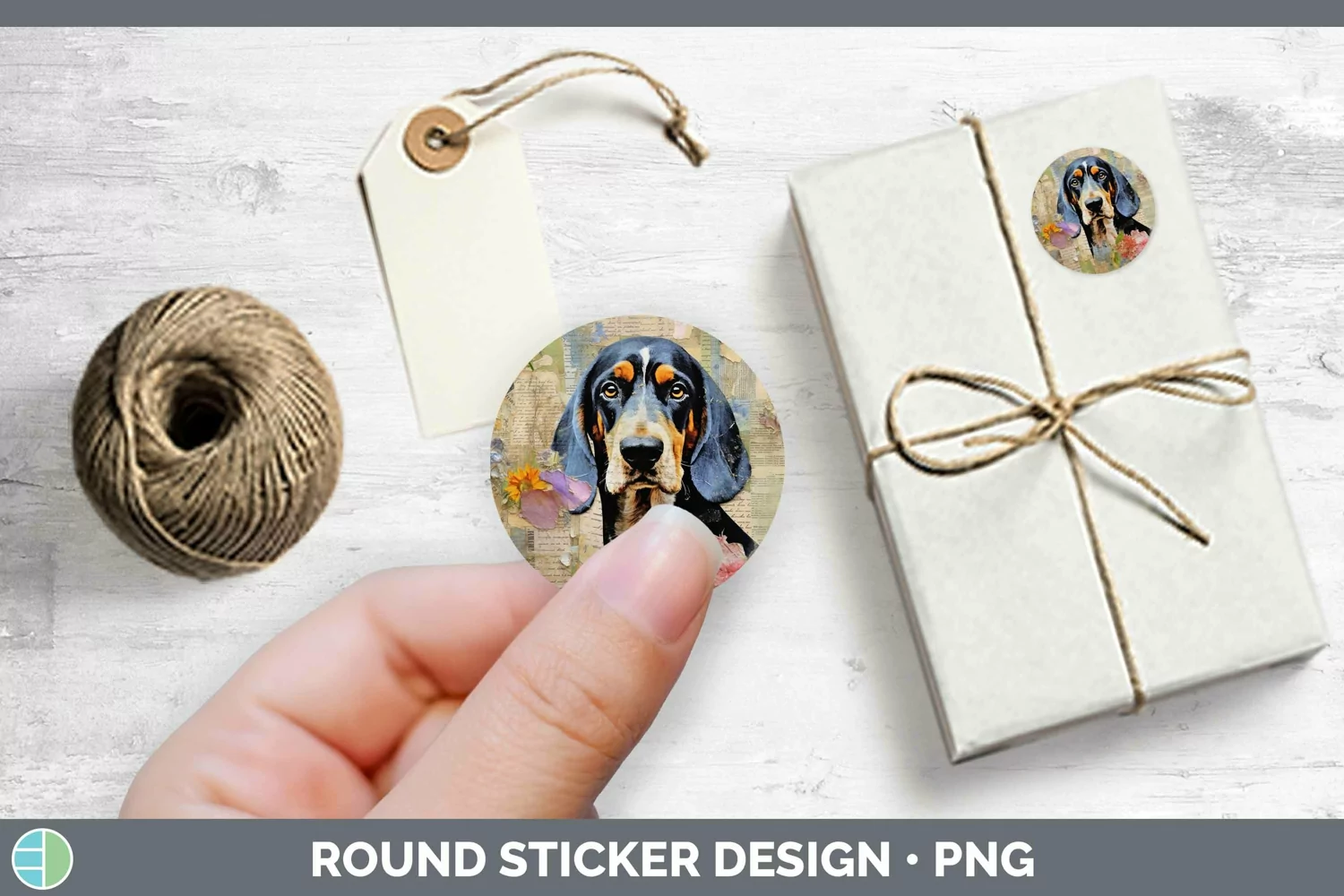 GorgeousVintage Decoupage Stickers design.