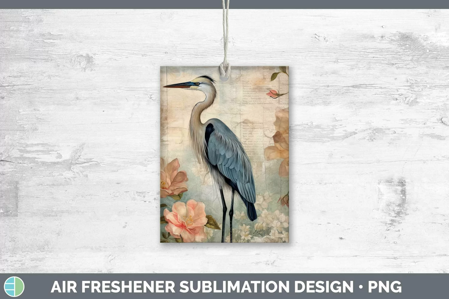 GorgeousVintage Decoupage Air Freshener design.