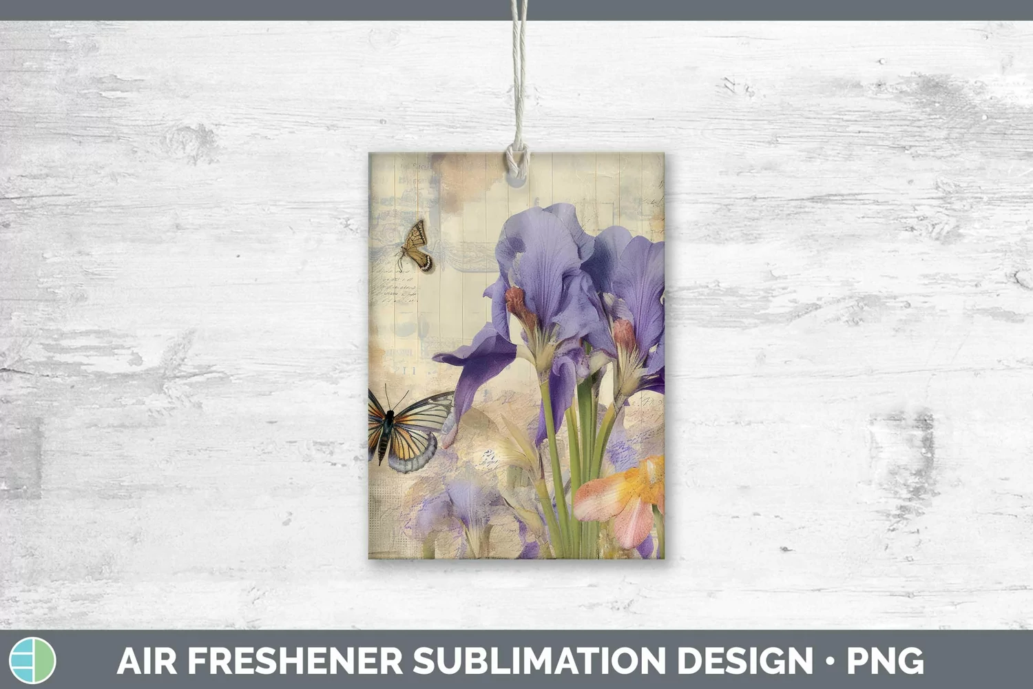 GorgeousVintage Decoupage Air Freshener design.