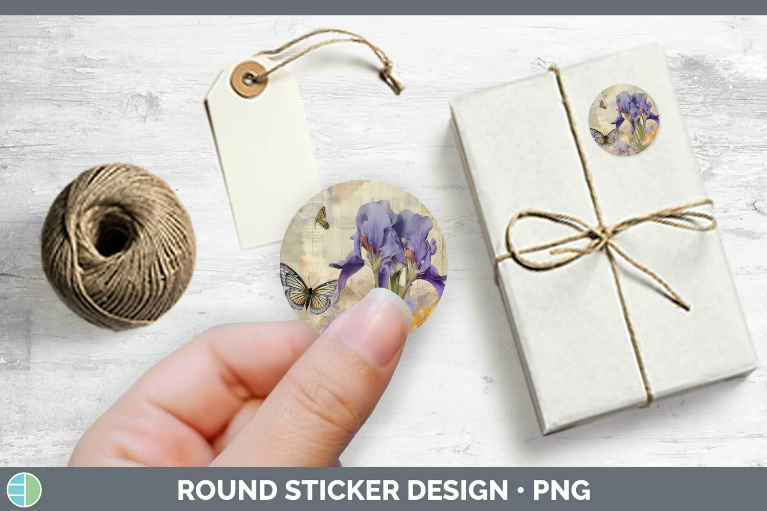 GorgeousVintage Decoupage Stickers design.
