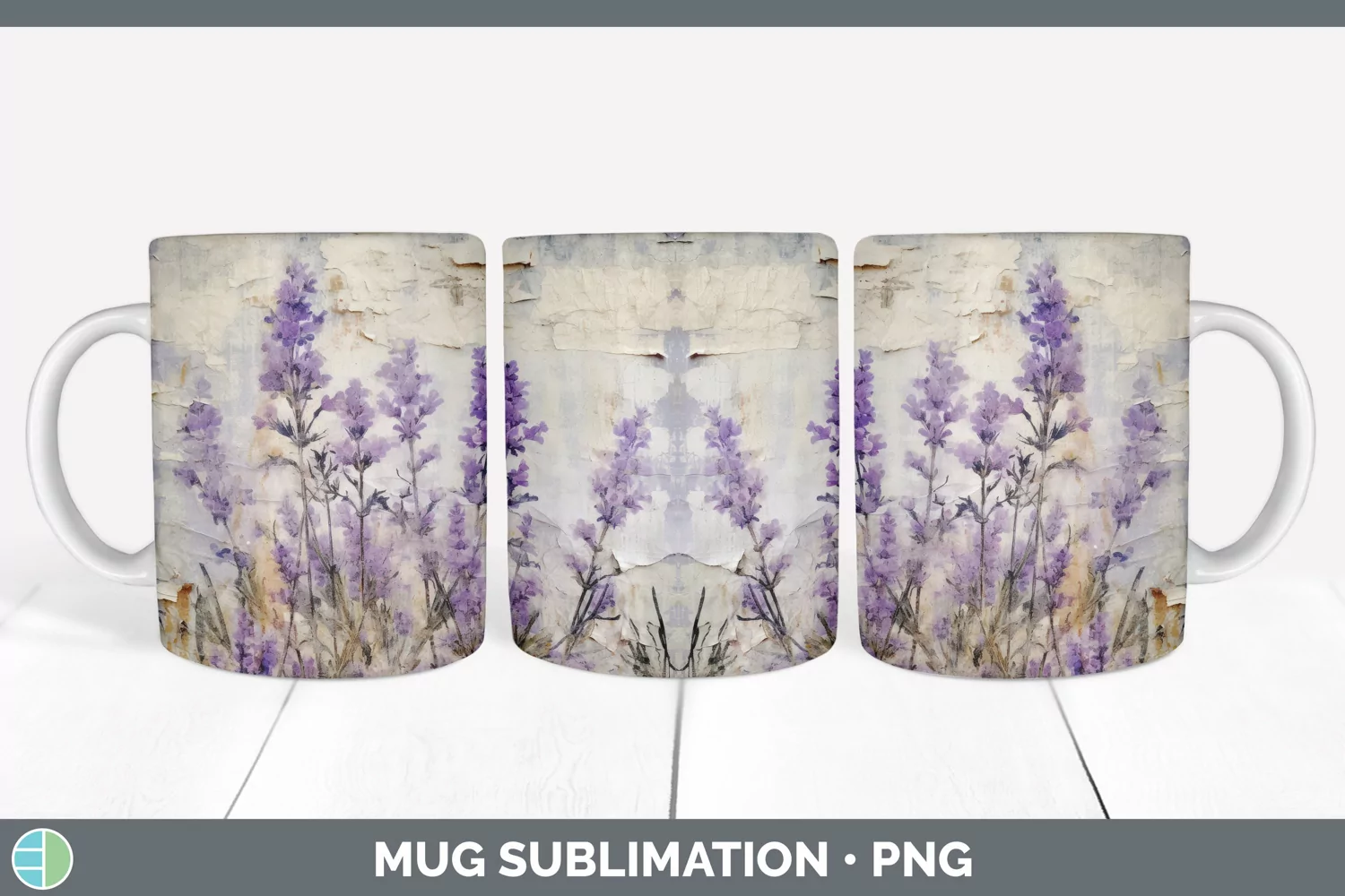 GorgeousVintage Decoupage Mug Wrap design.