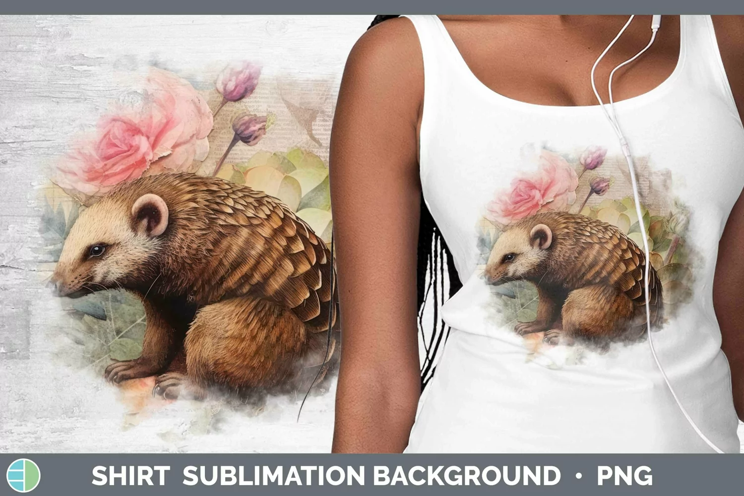 GorgeousVintage Decoupage Shirt design.