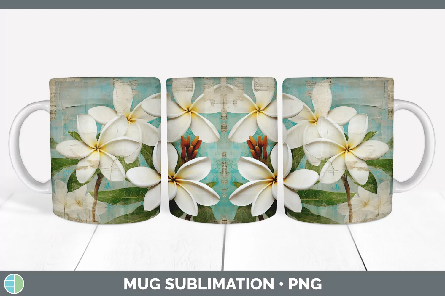 GorgeousVintage Decoupage Mug Wrap design.