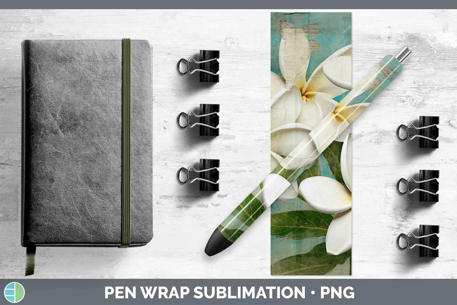 GorgeousVintage Decoupage Pen Wrap design.