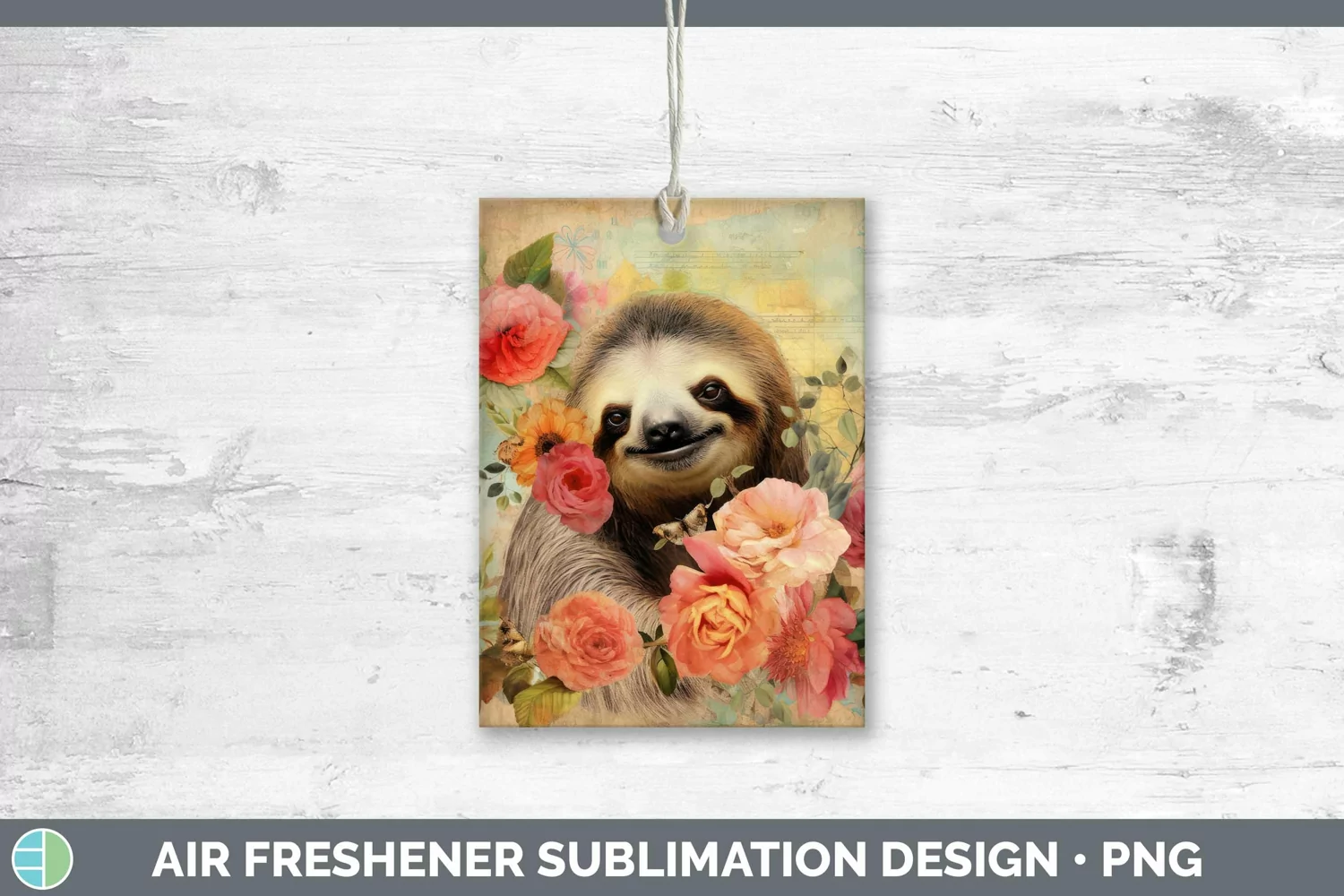 GorgeousVintage Decoupage Air Freshener design.