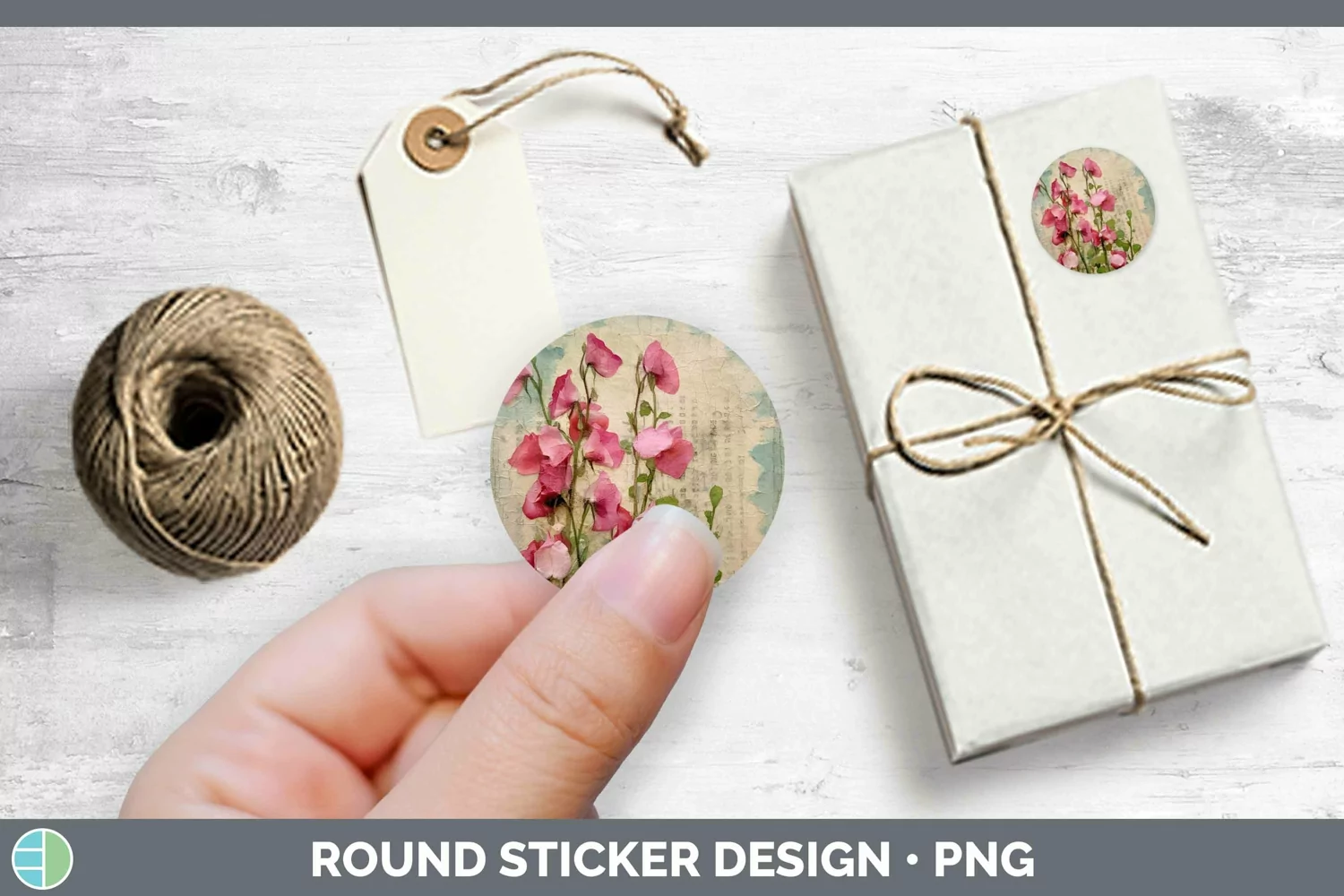 GorgeousVintage Decoupage Stickers design.