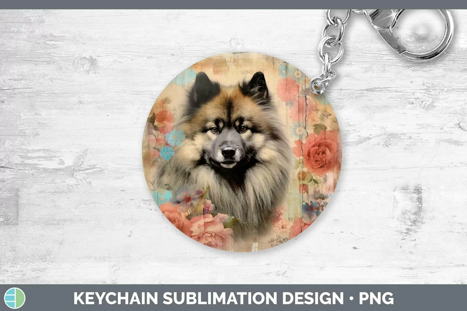 GorgeousVintage Dogs Keychain design.