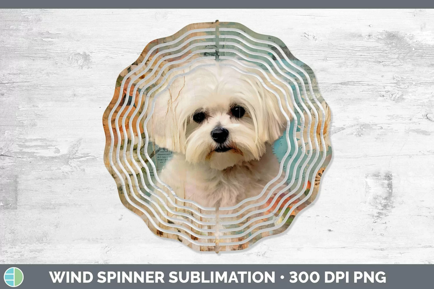 GorgeousVintage Dogs Wind Spinner design.