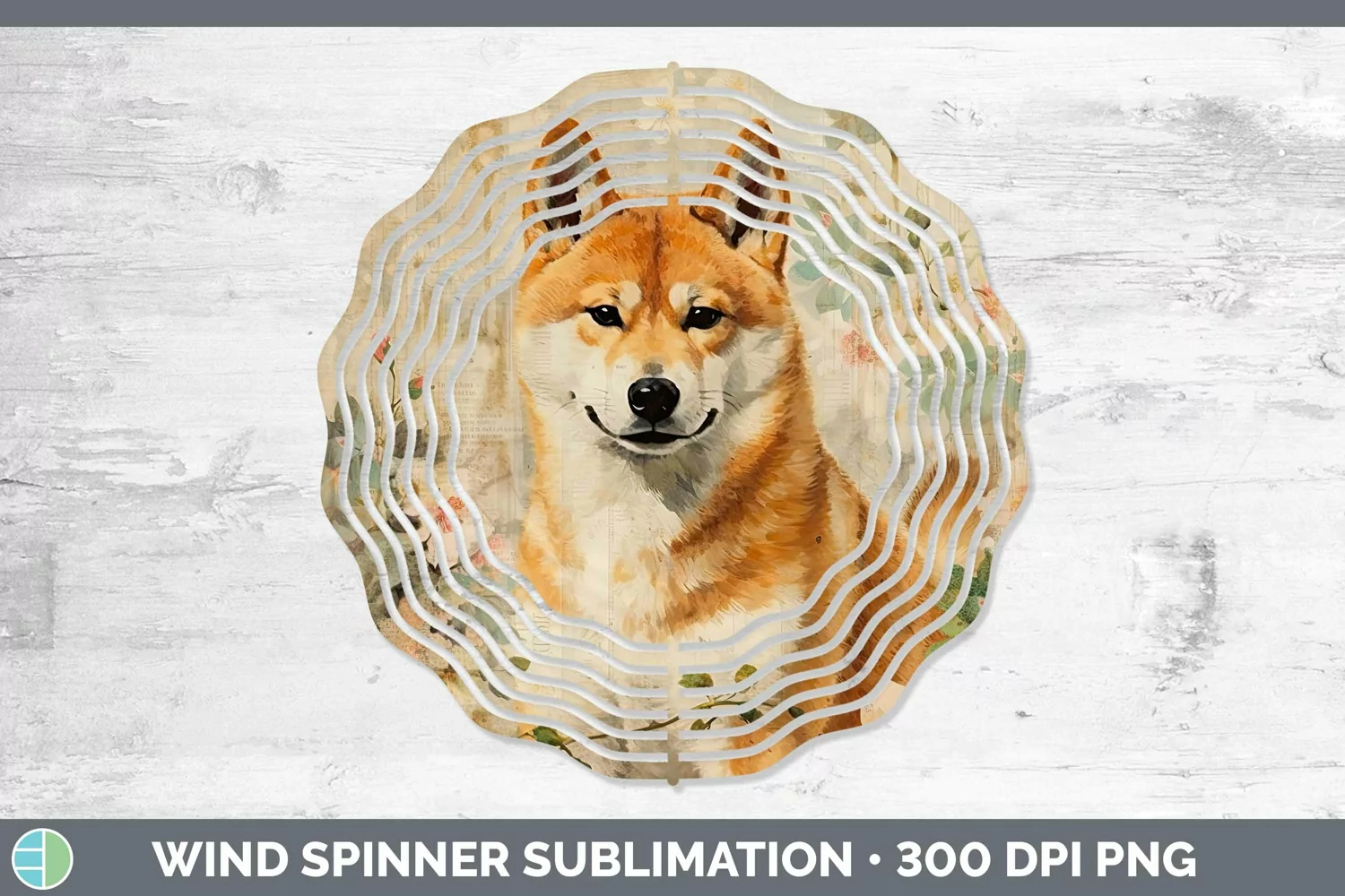 GorgeousVintage Dogs Wind Spinner design.
