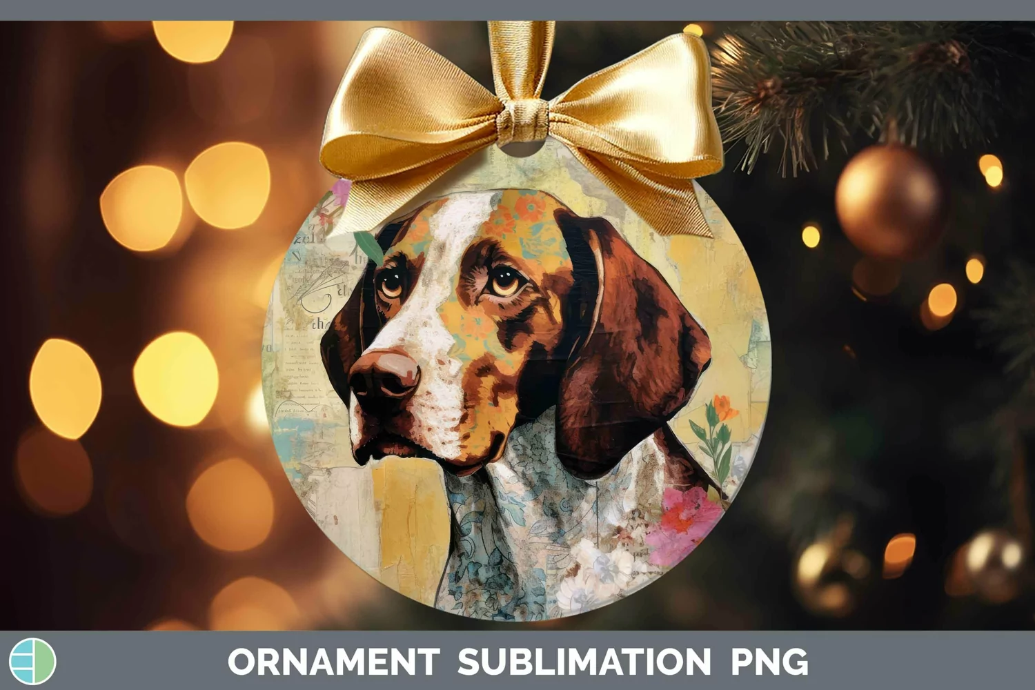 GorgeousVintage Dogs Ornament design.