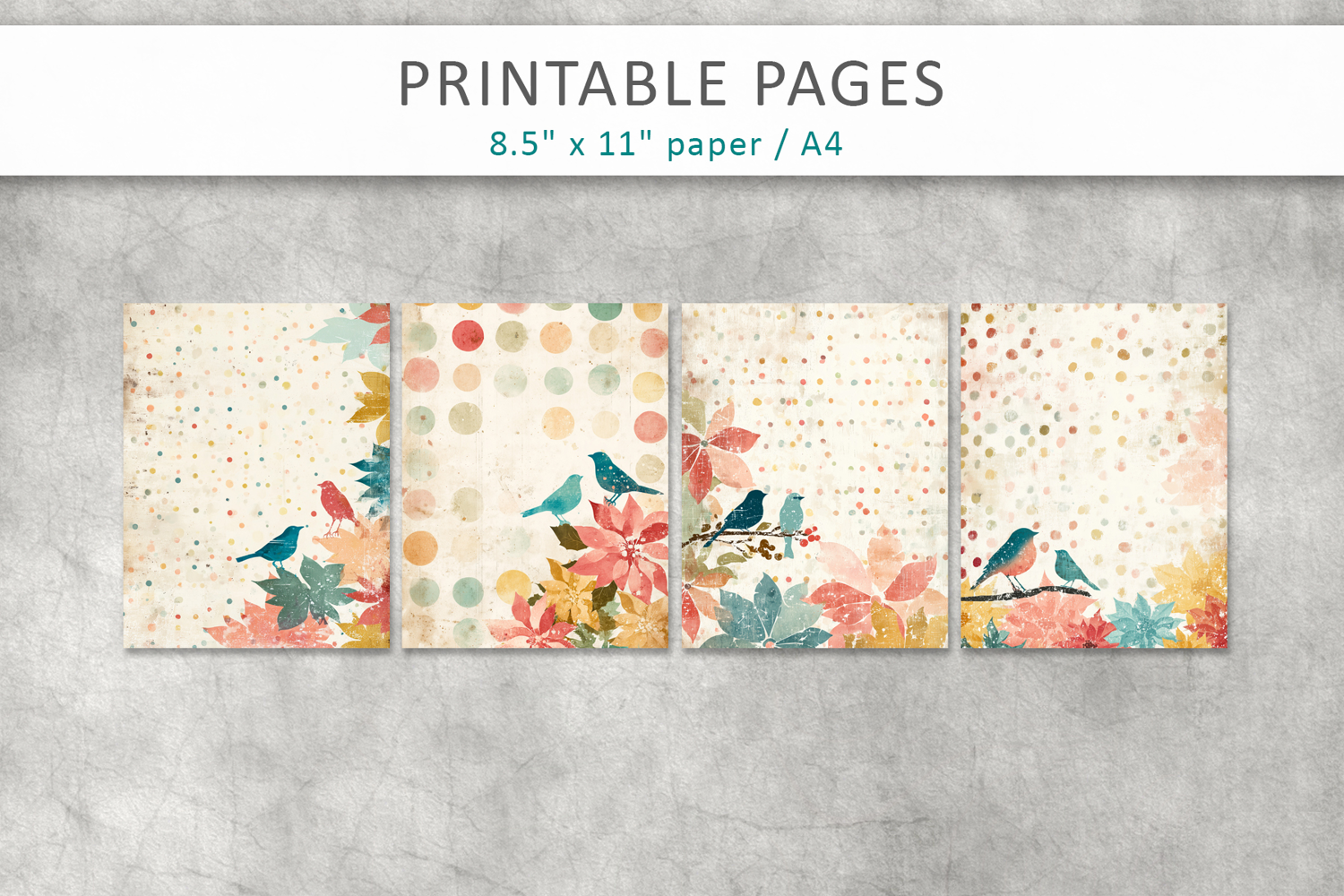 junk journal pages, old papers product image 1