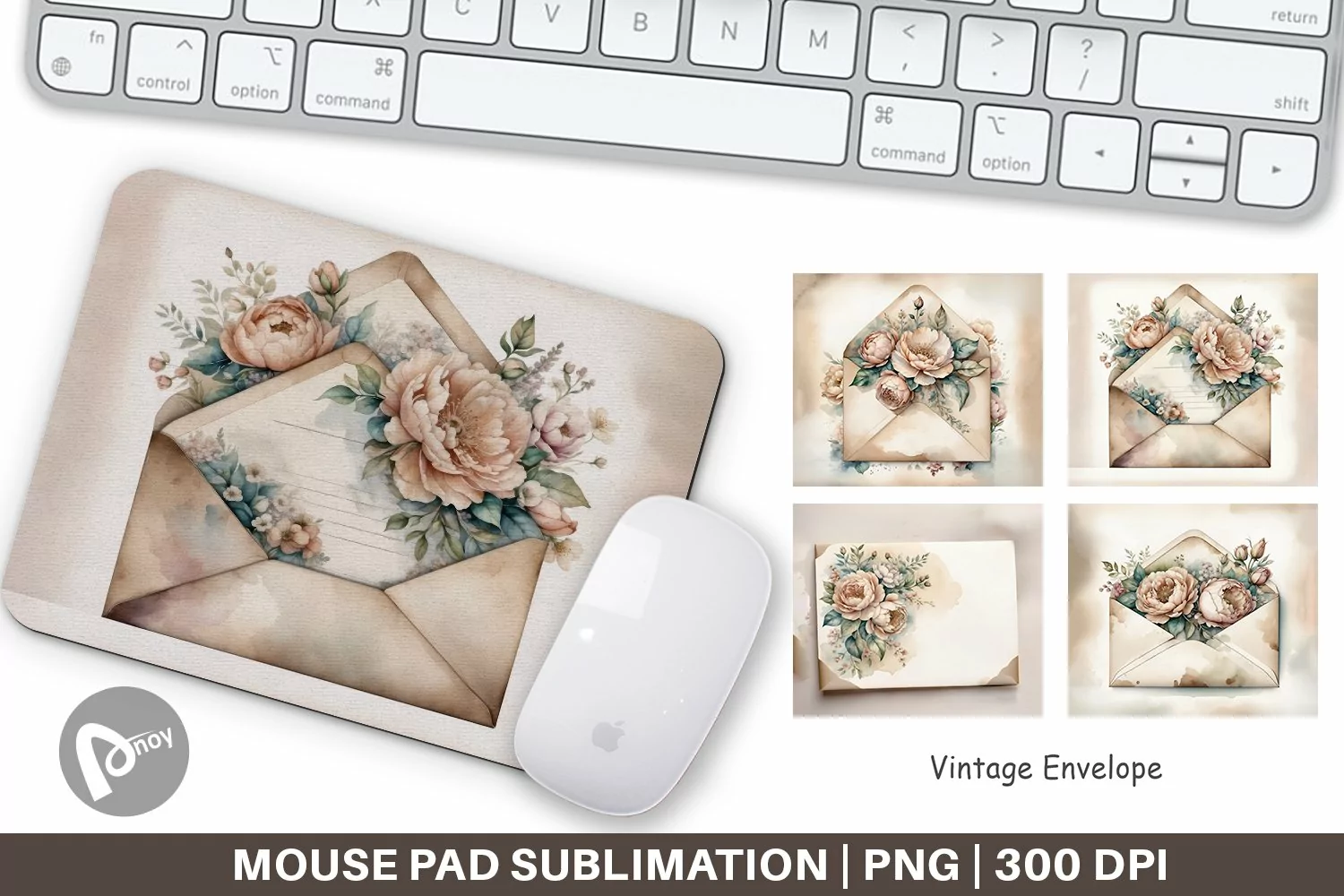Mouse Pad Vintage Envelope product image 1
