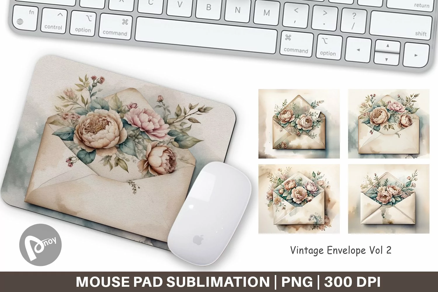 Mouse Pad Vintage Envelope product image 1