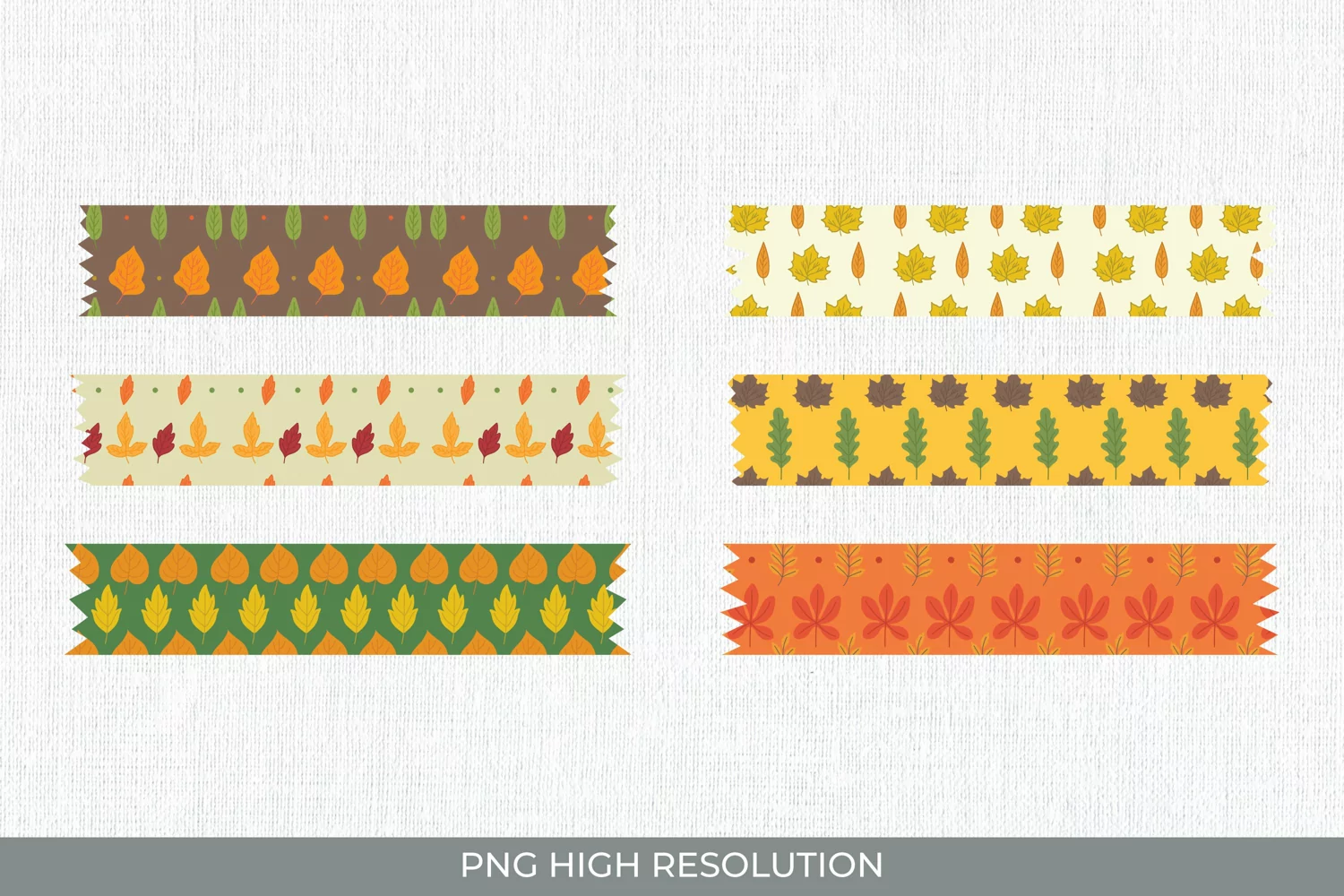 Vintage Fall Leaves Patterned Tapes product image 1