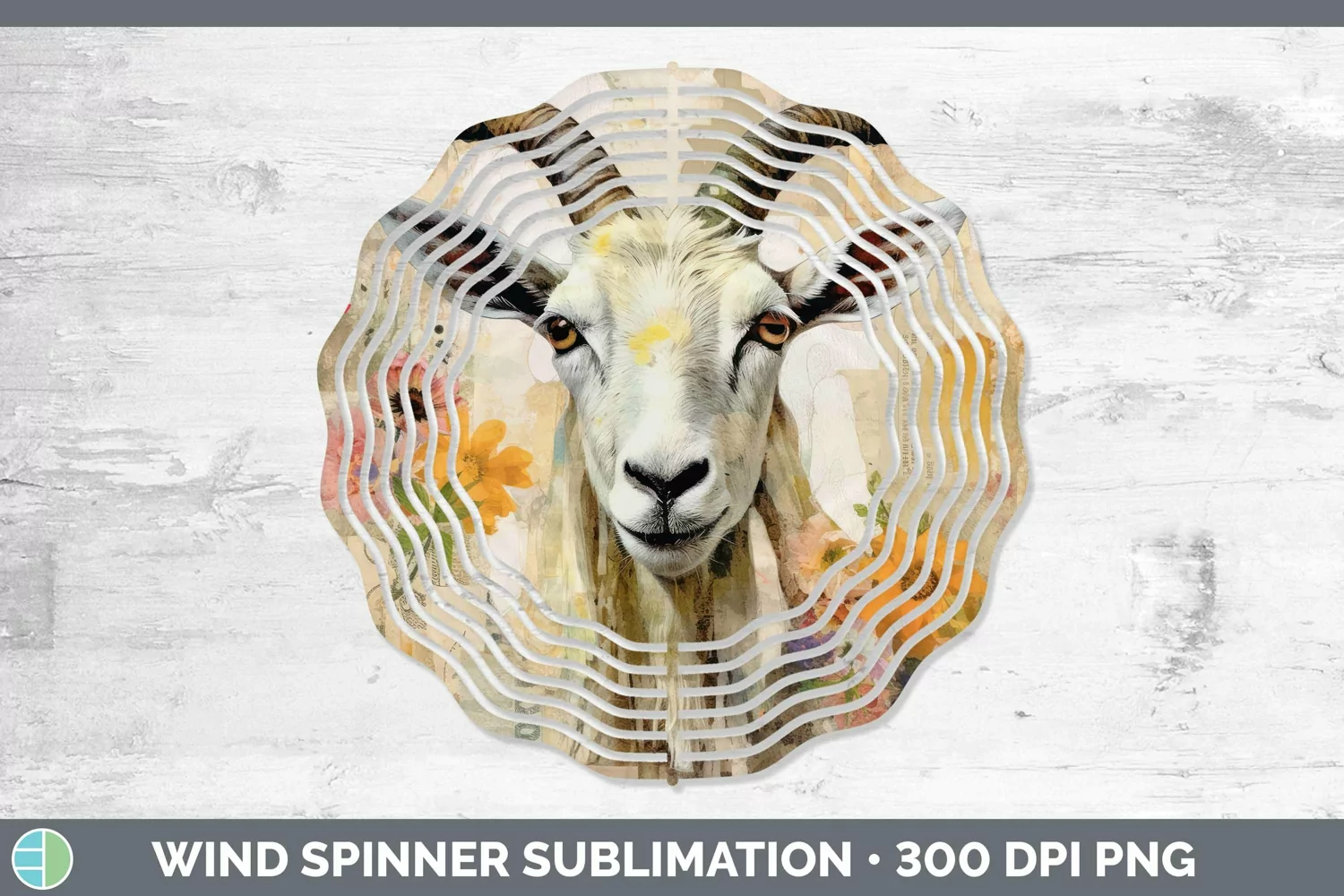 GorgeousVintage Farm Wind Spinner design.