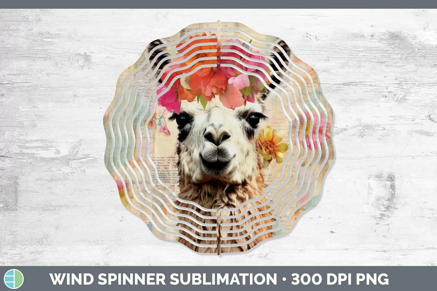 GorgeousVintage Farm Wind Spinner design.